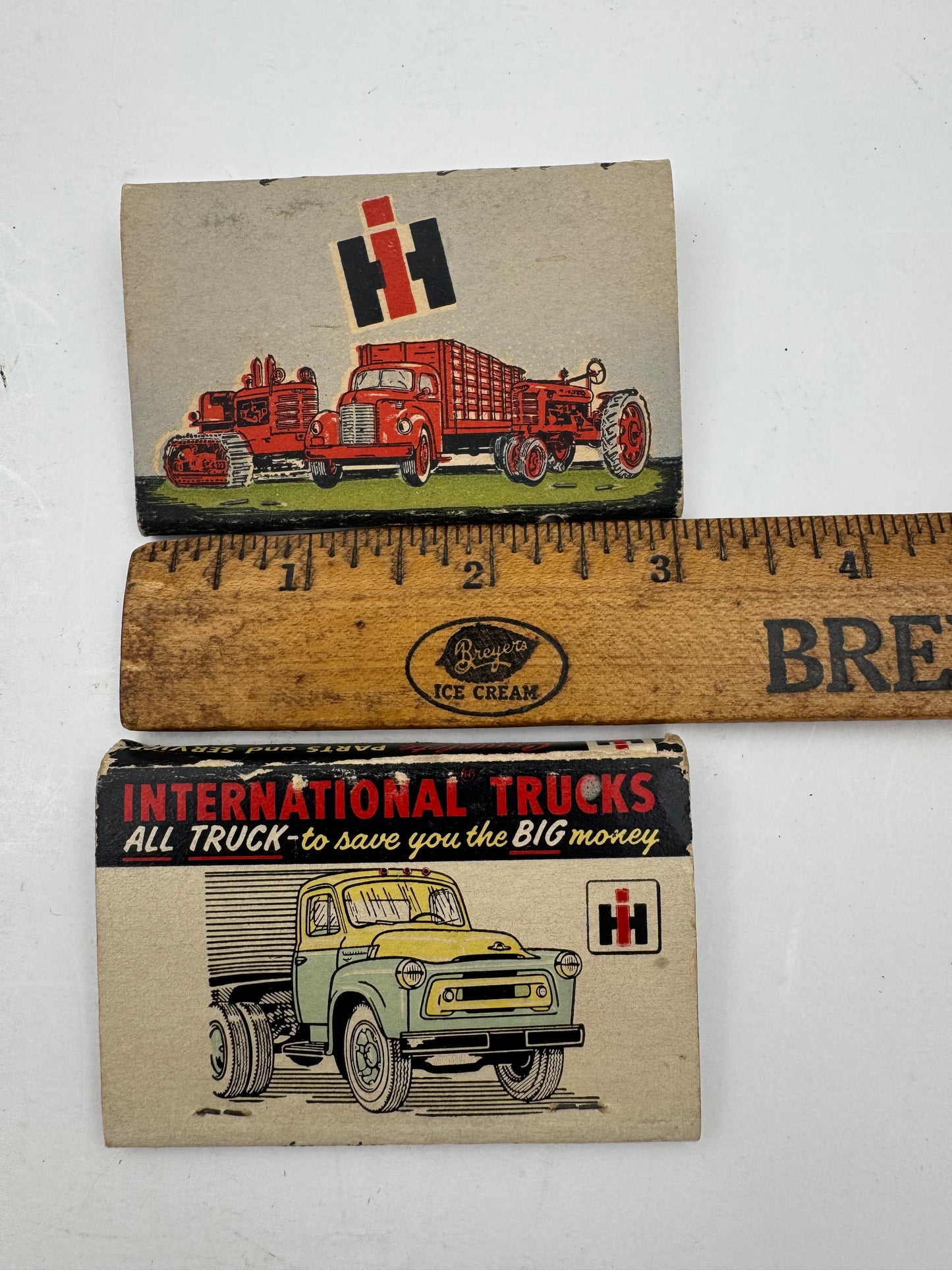 Vintage International Harvester Matchbooks Set Of Two (2) Full