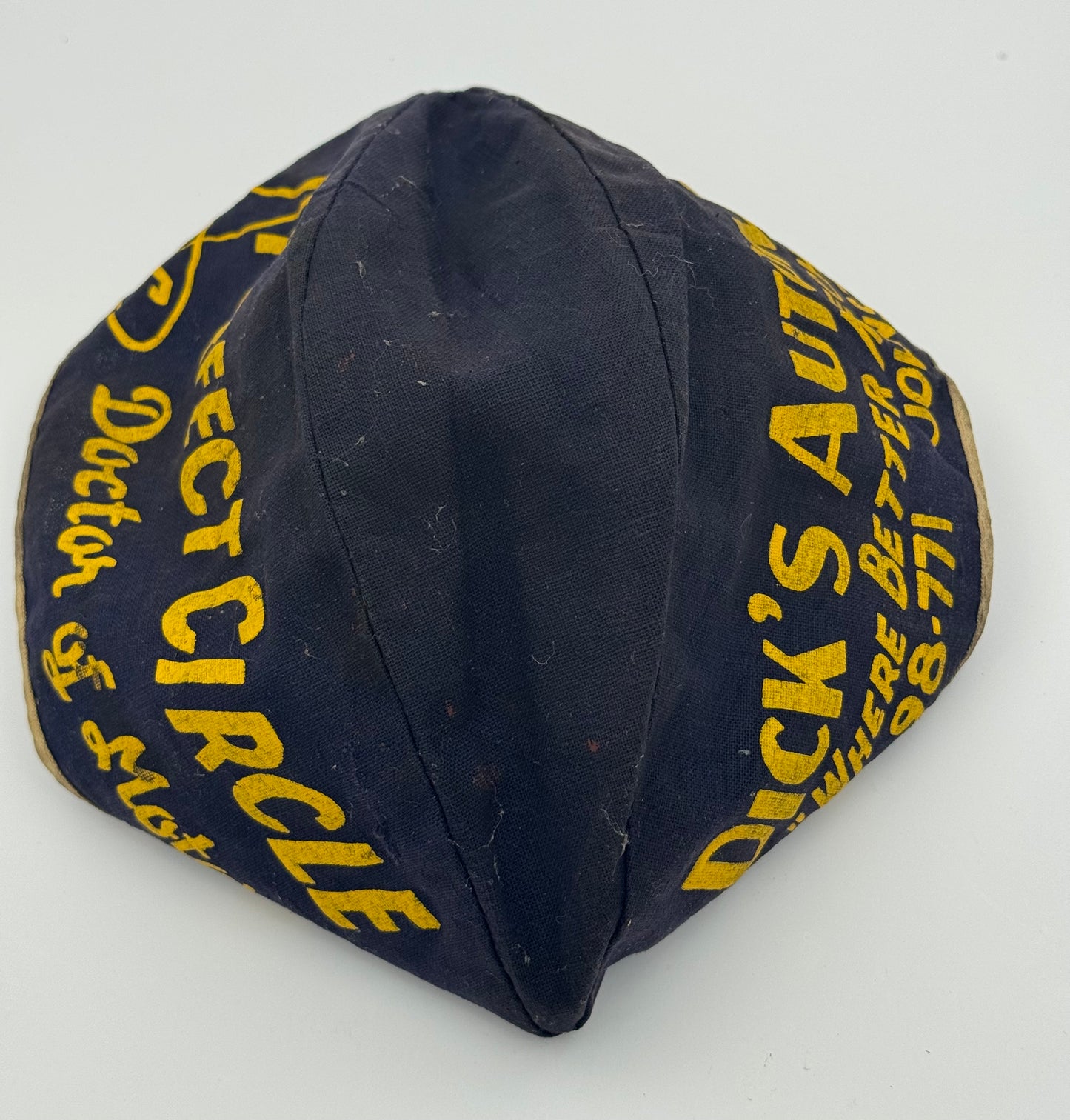 Vintage Gas Station Attendant’s Hat Perfect Circle Piston Rings