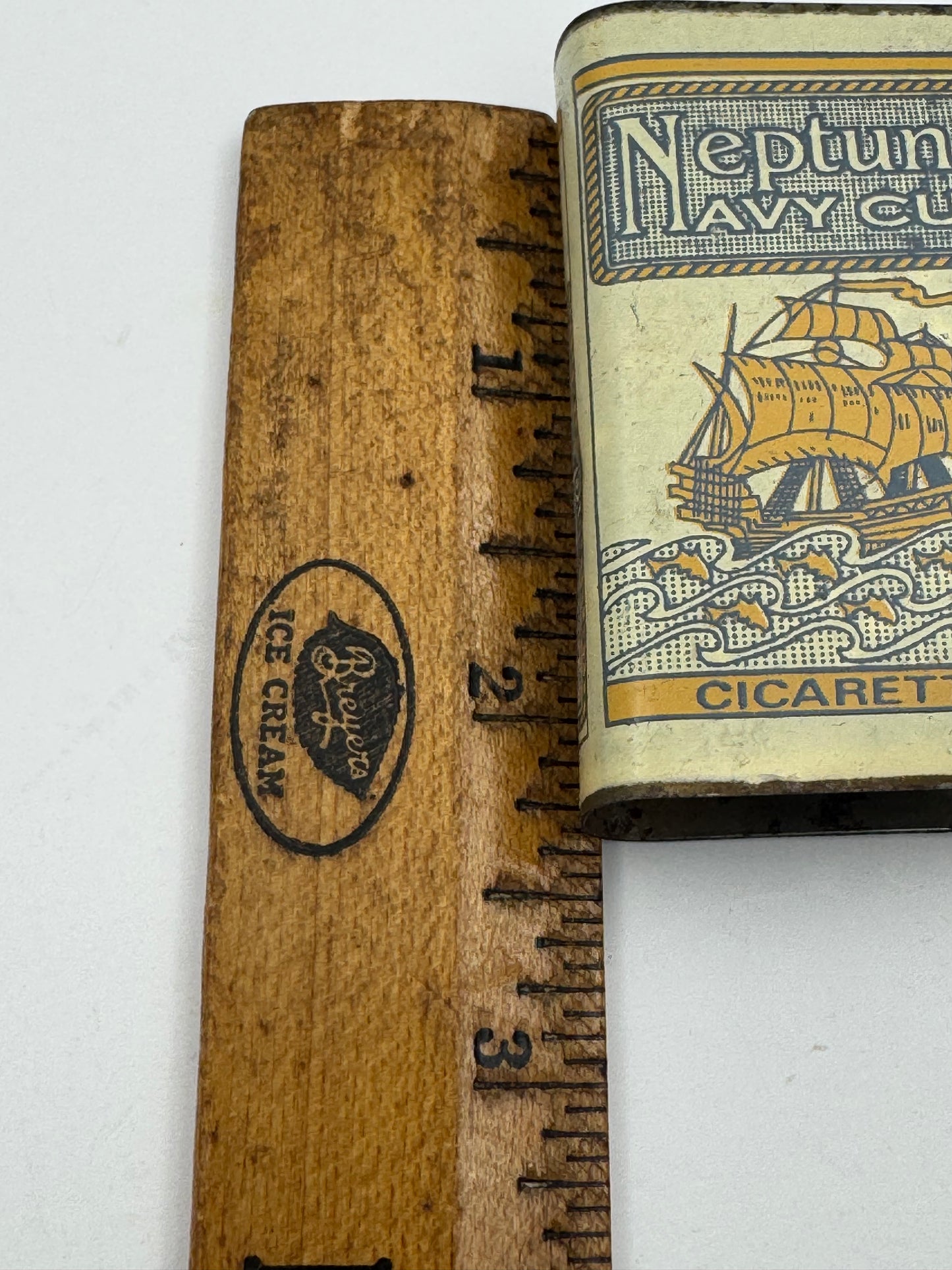 Vintage Neptune Navy Cut Match Box Safe