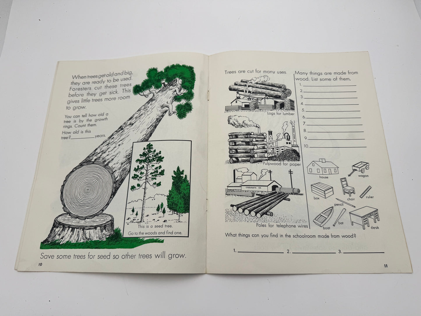 Vintage Smokey Bear Story Of The Forest Booklet