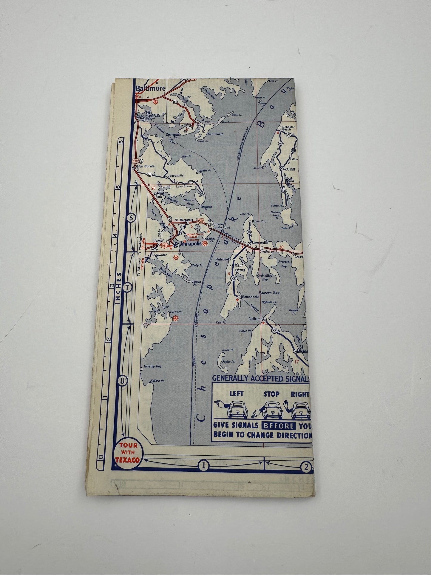 Vintage Road Map Texaco New Jersey PA NOS
