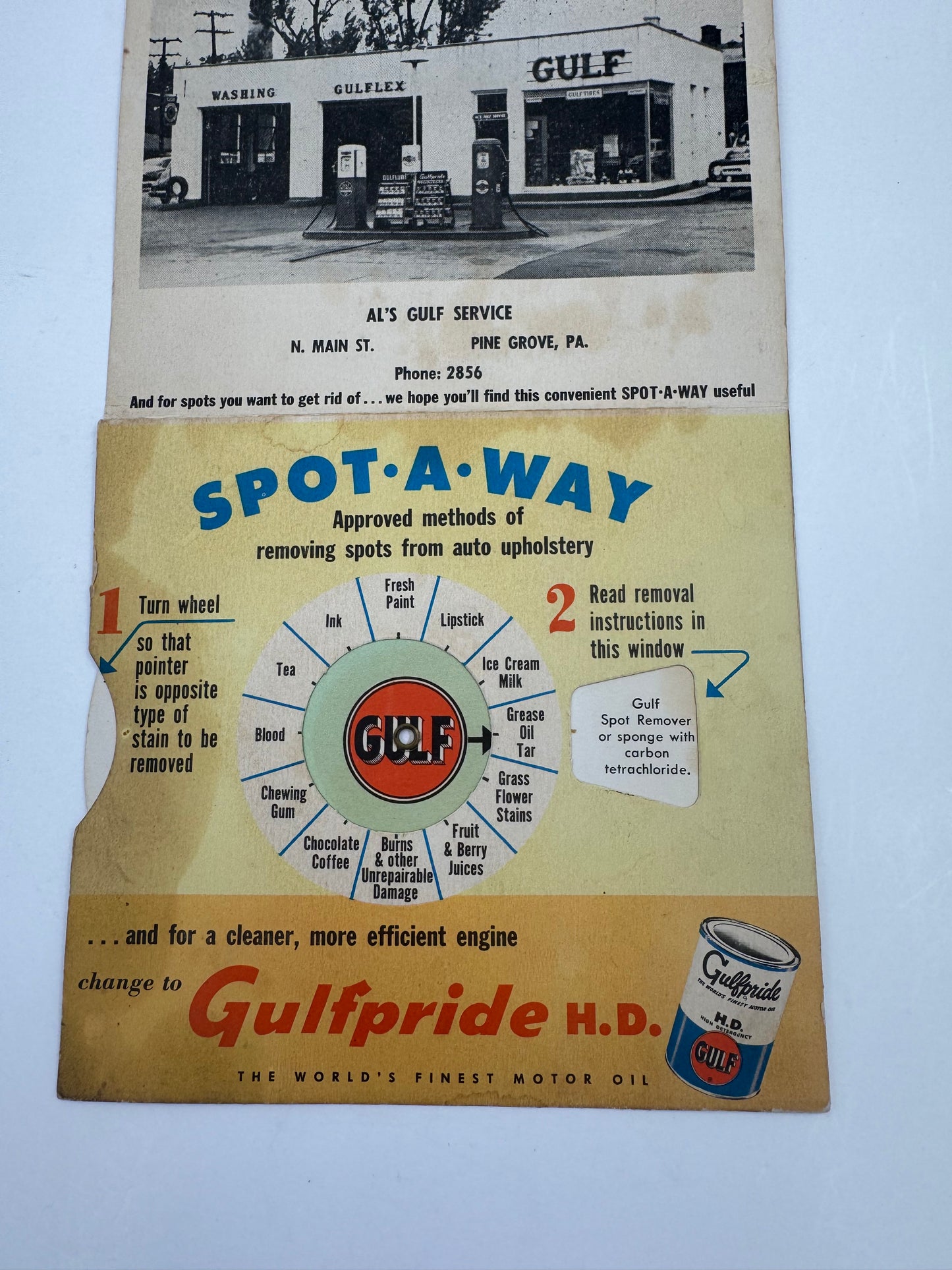 Vintage Gulf Spot A Way Promo