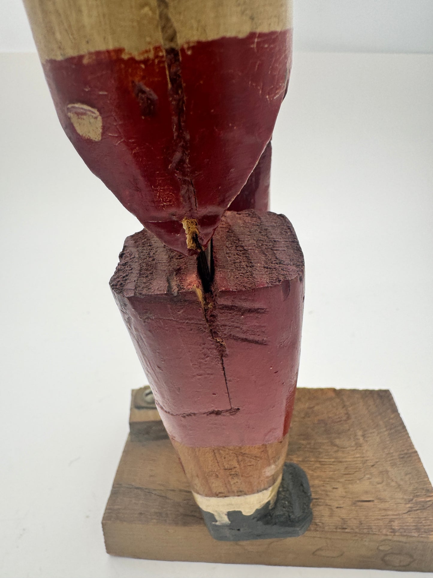 Antique Toy Hand Made Football Player Kicker #29