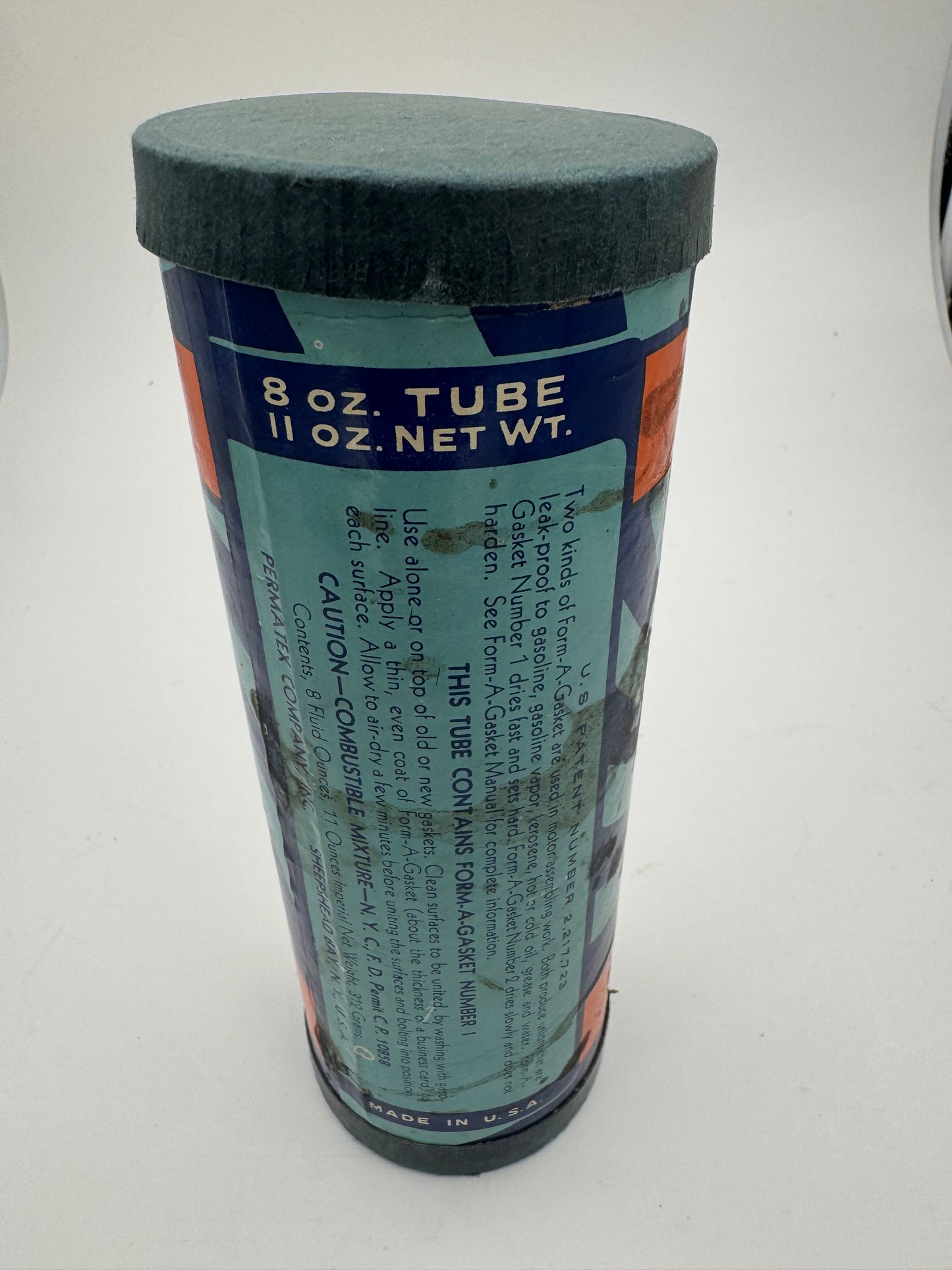 Vintage Permatex Tin 8 Oz. Full