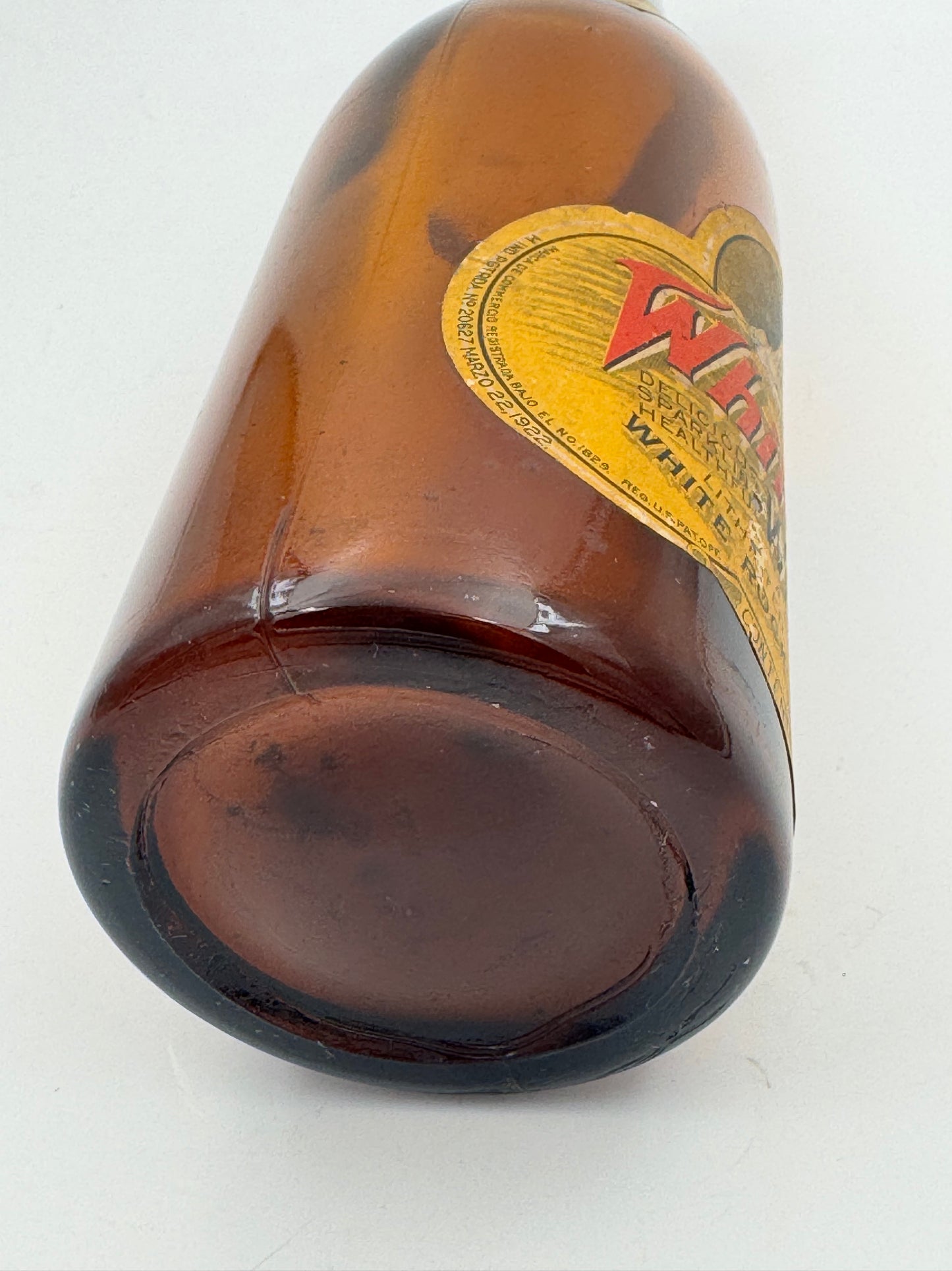 Vintage White Rock Soda Bottle Paper Label