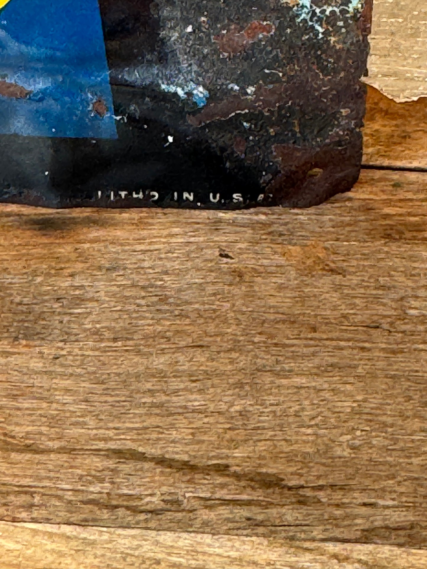 Vintage Models Tobacco Sign Wrinkly