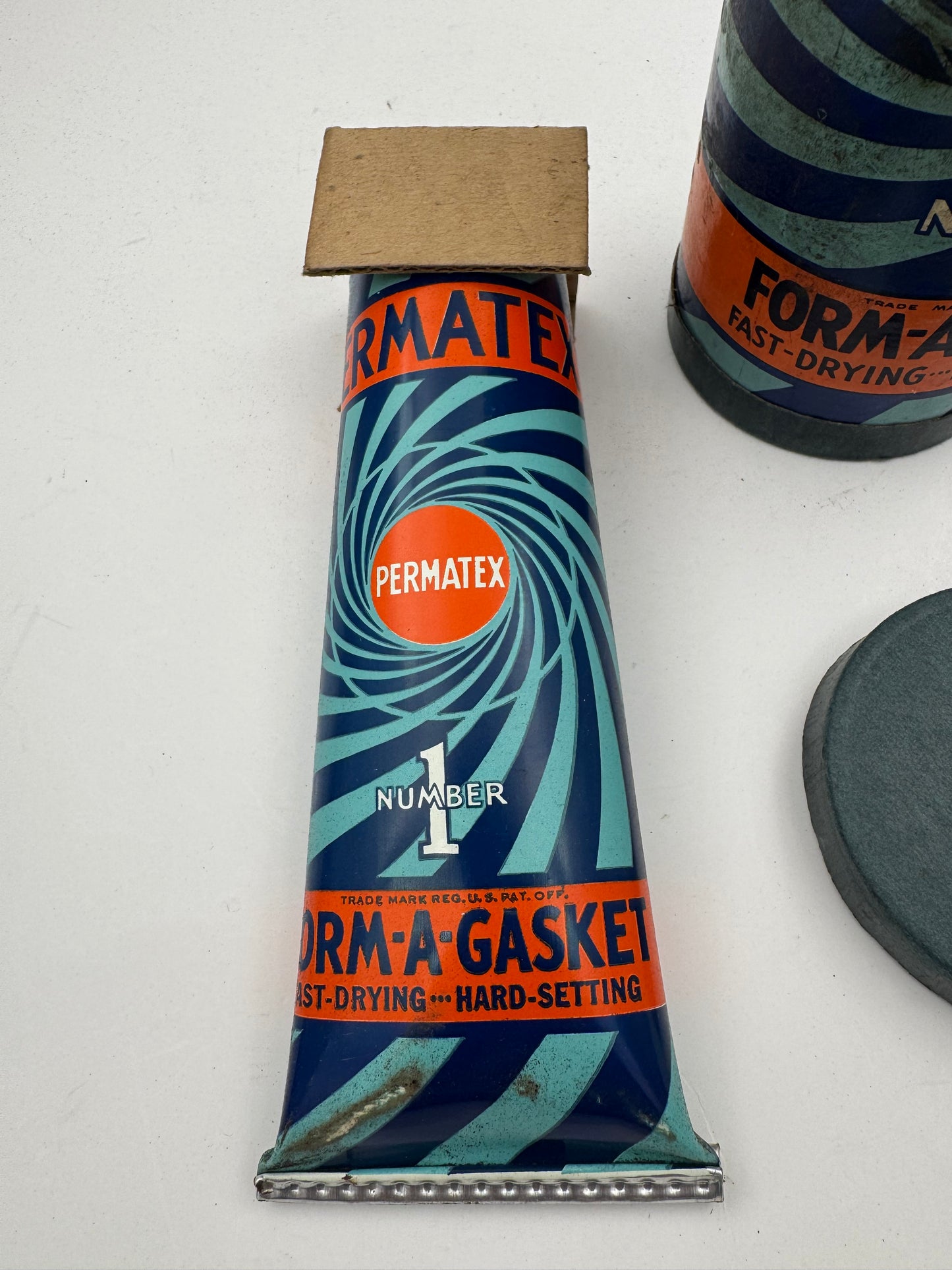 Vintage Permatex Tin 8 Oz. Full