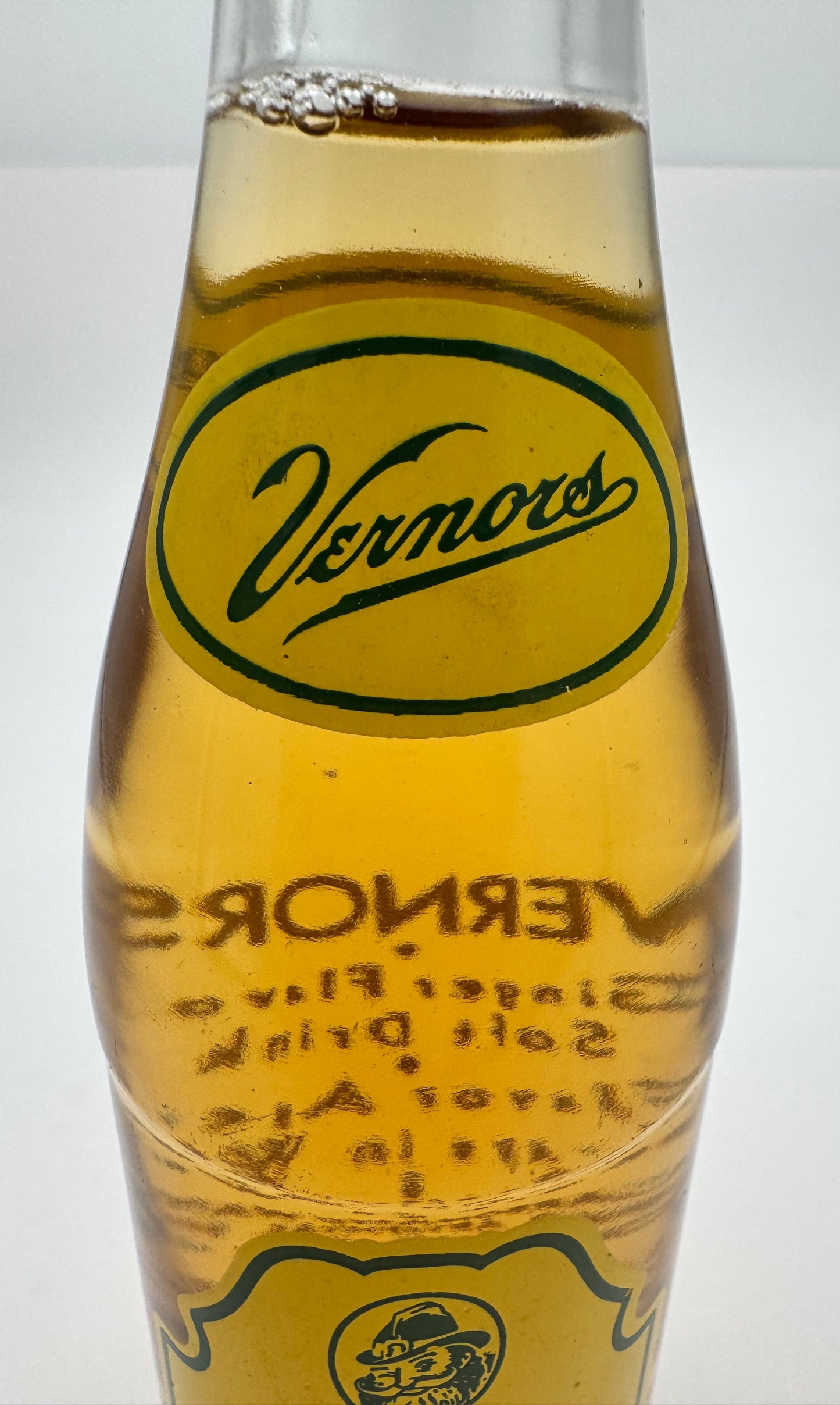 Vintage Vernors Soda Bottle Full