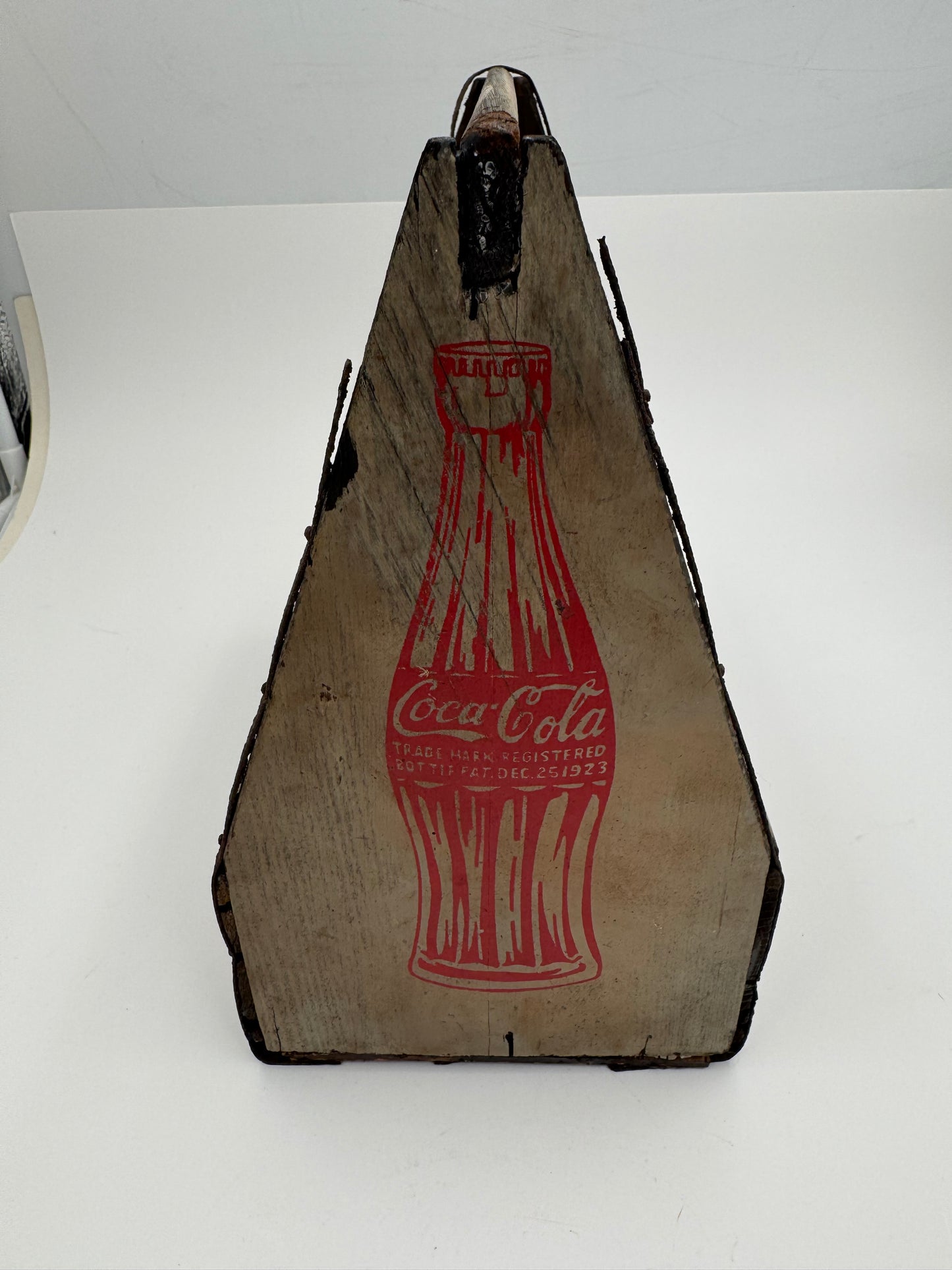Vintage Coca Cola Bottle Carrier Wood 1940