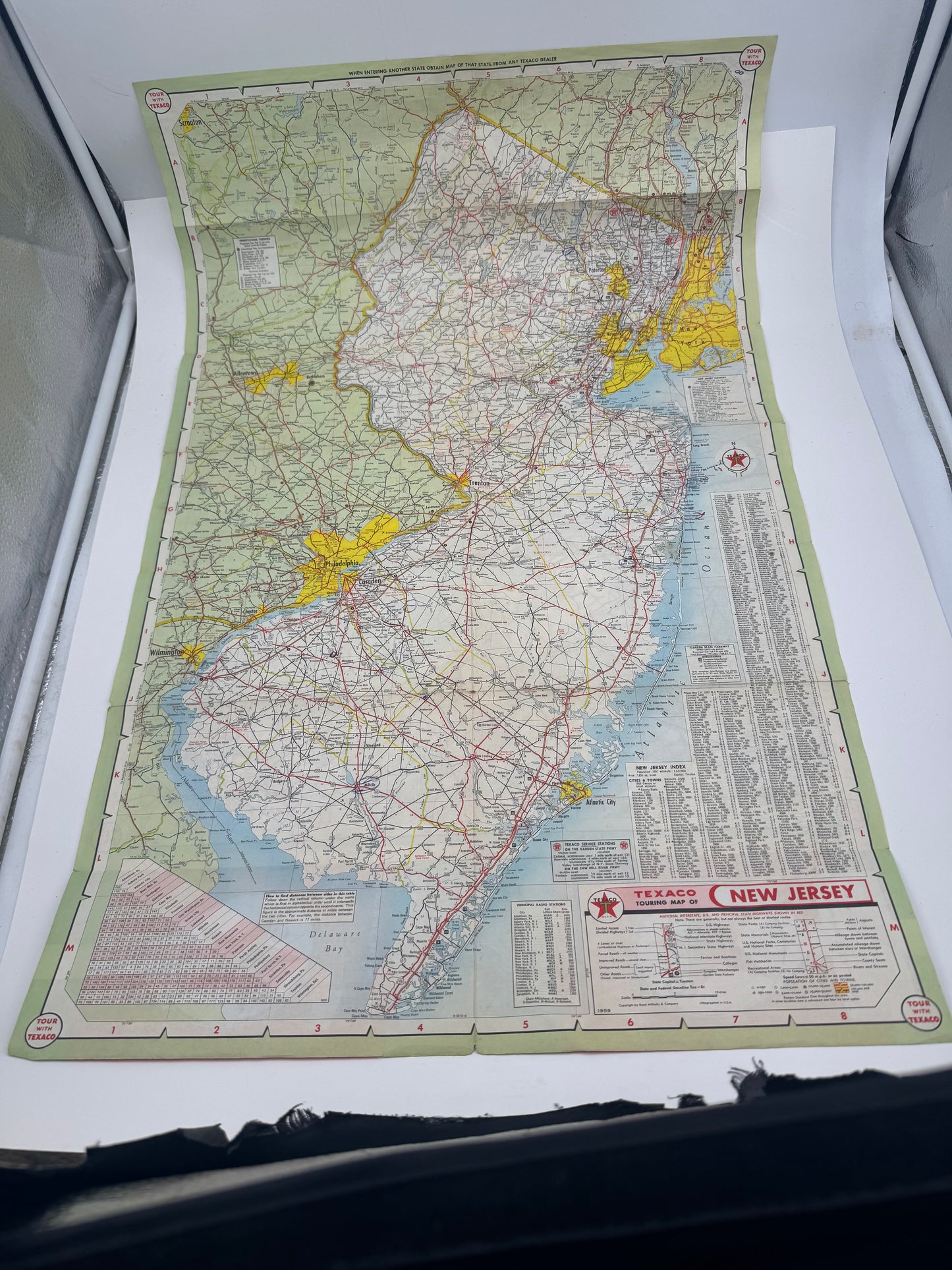 Vintage Roadmap Tour With Texaco 1959 New Jersey