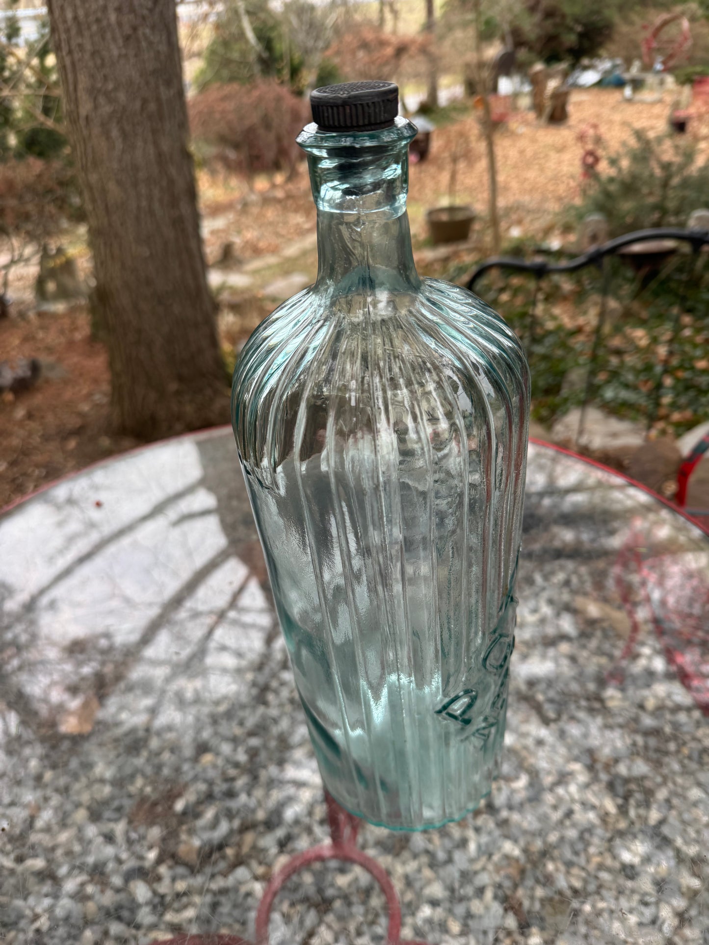 Vintage Poison Bottle 14” Screw Top