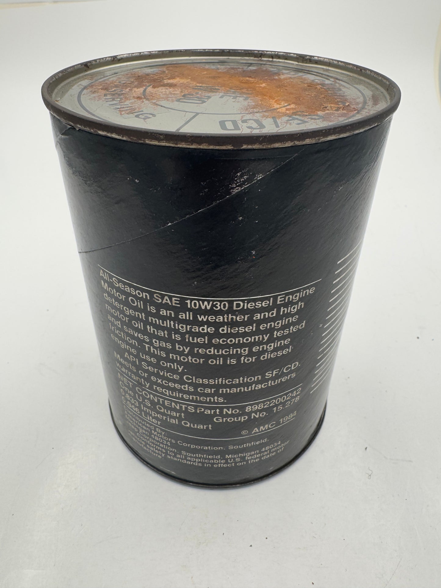 Vintage AMC Oil Can Full