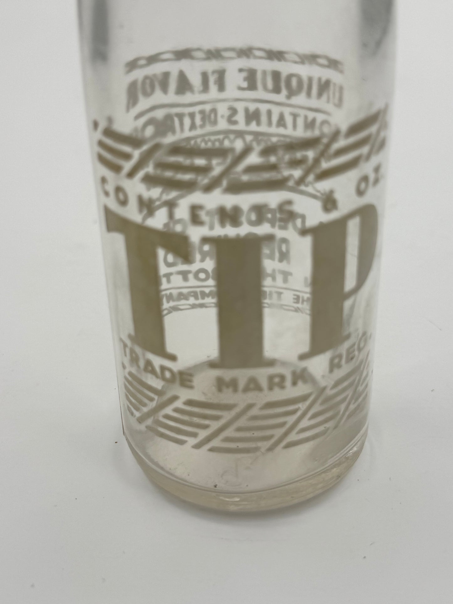 Vintage Tip Soda Bottle ACL 1 Cent Deposit