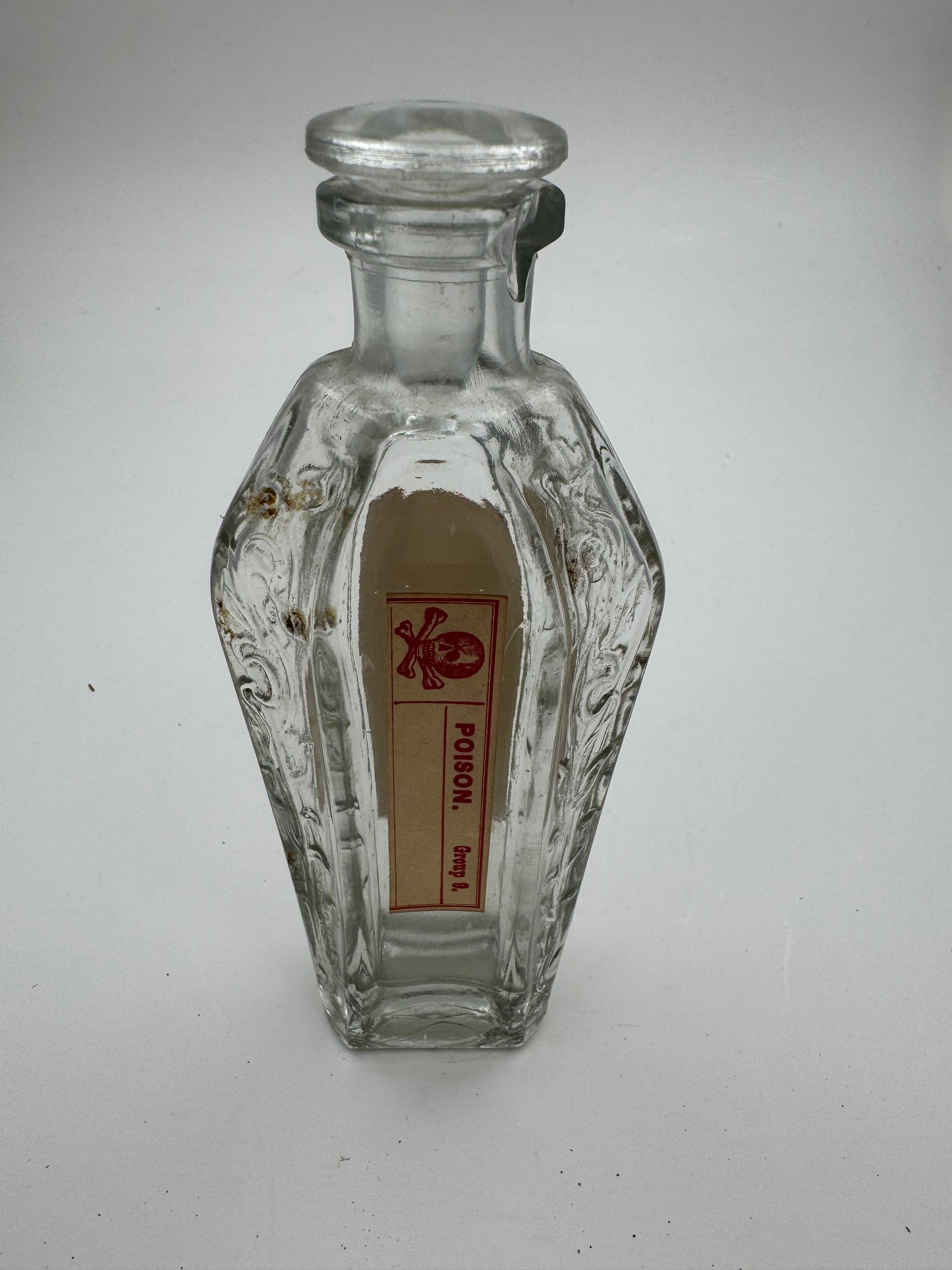 Vintage Perfume Bottle With Poison Labels