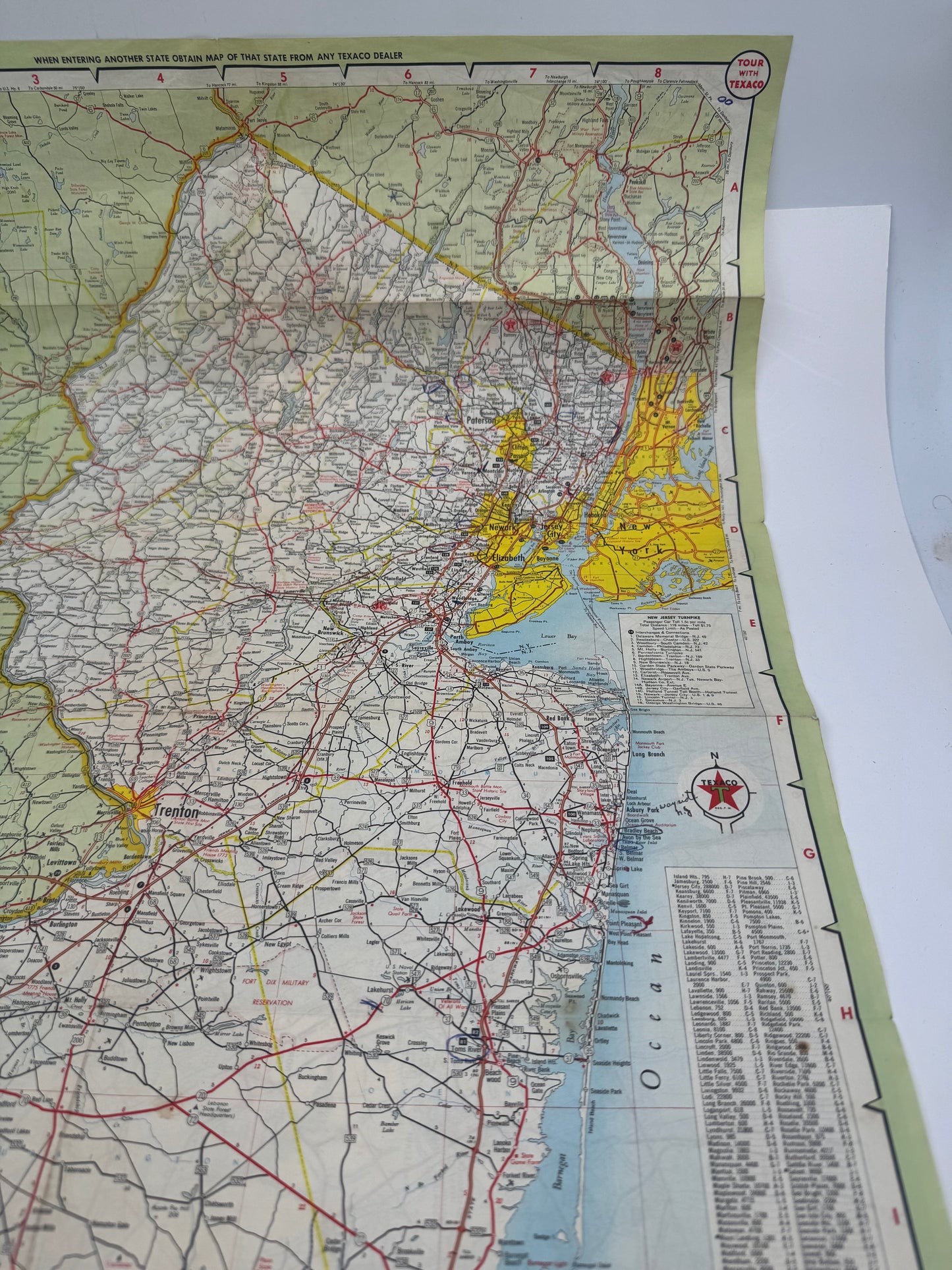 Vintage Roadmap Tour With Texaco 1959 New Jersey