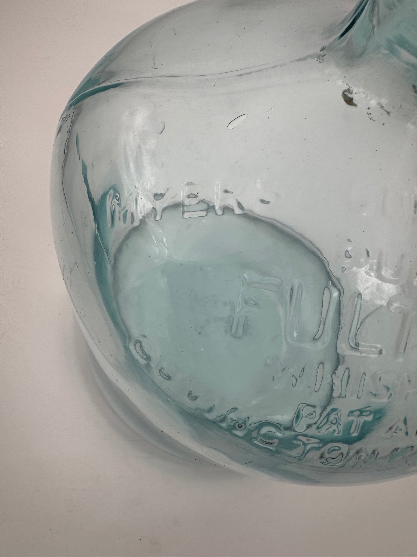 Vintage Fulton Whiskey Jug 2 Piece Blow Mold