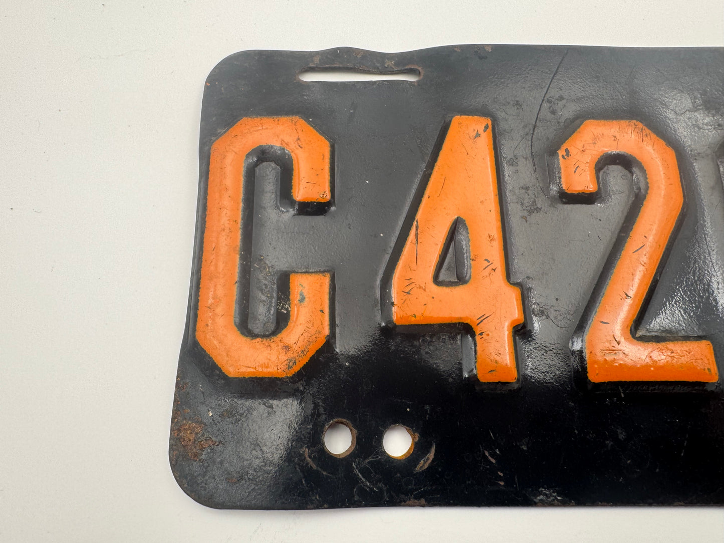 Vintage Motorcycle License Plate New Jersey 1952