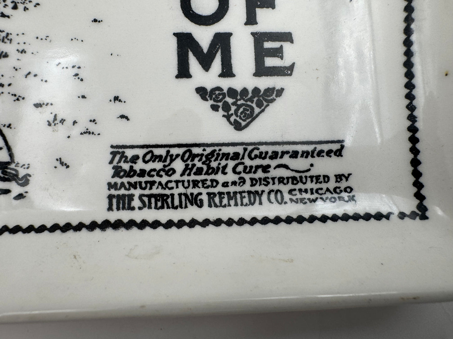 Vintage Tobacco Tray No To Bac Made A Man Of Me