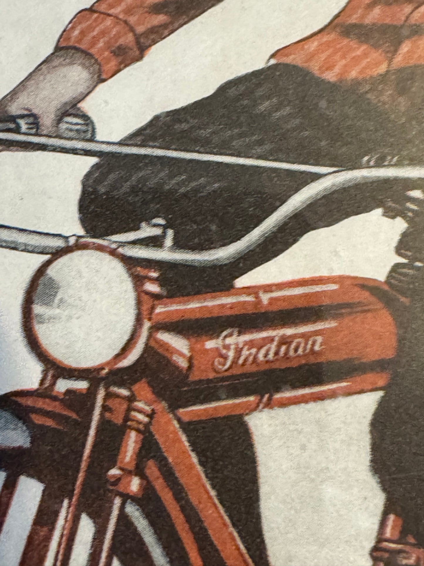 Vintage Indian Motorcycle Bicycle Ad 1918