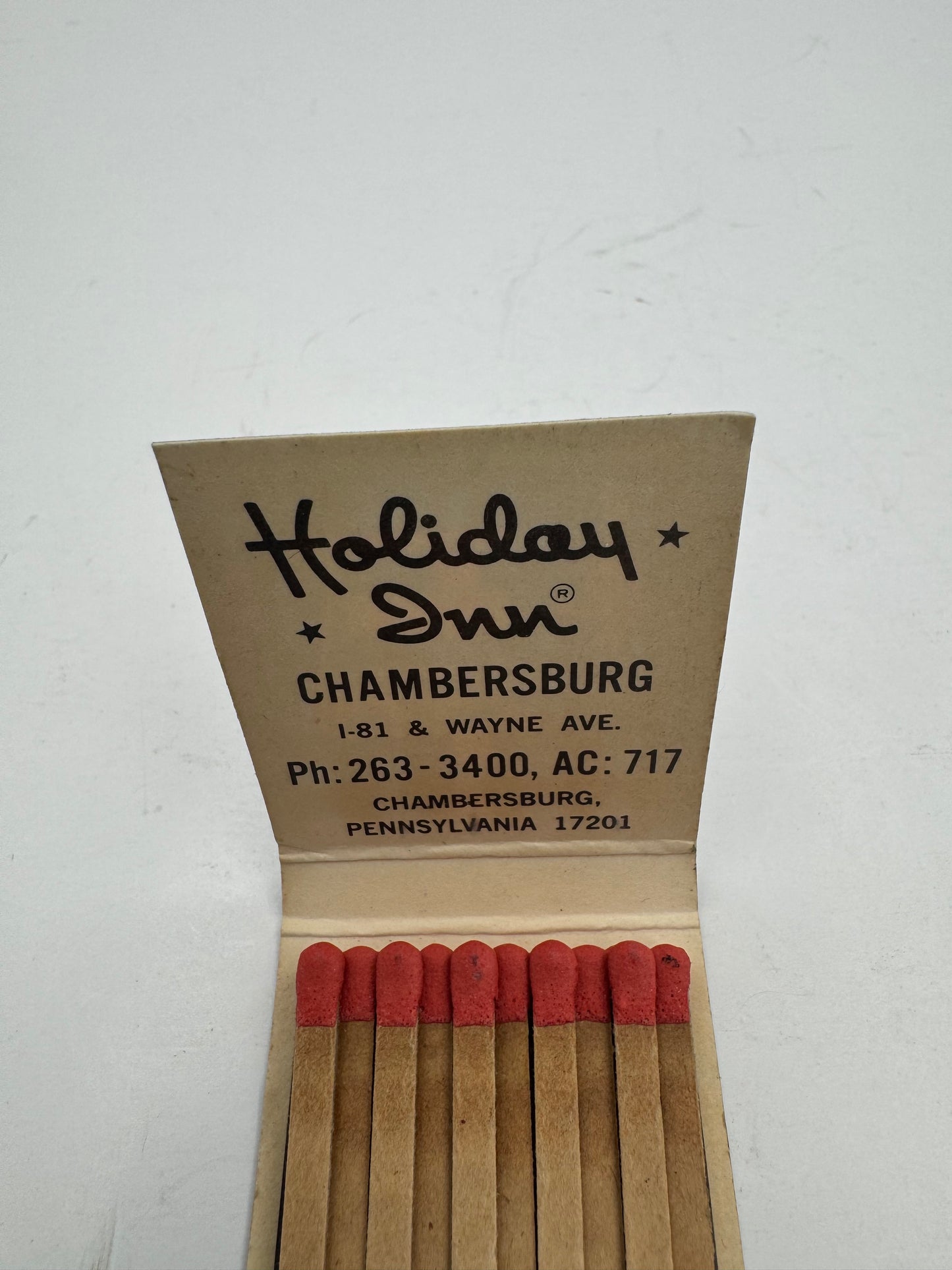 Vintage Holiday Inn Matchbook NOS Unused.