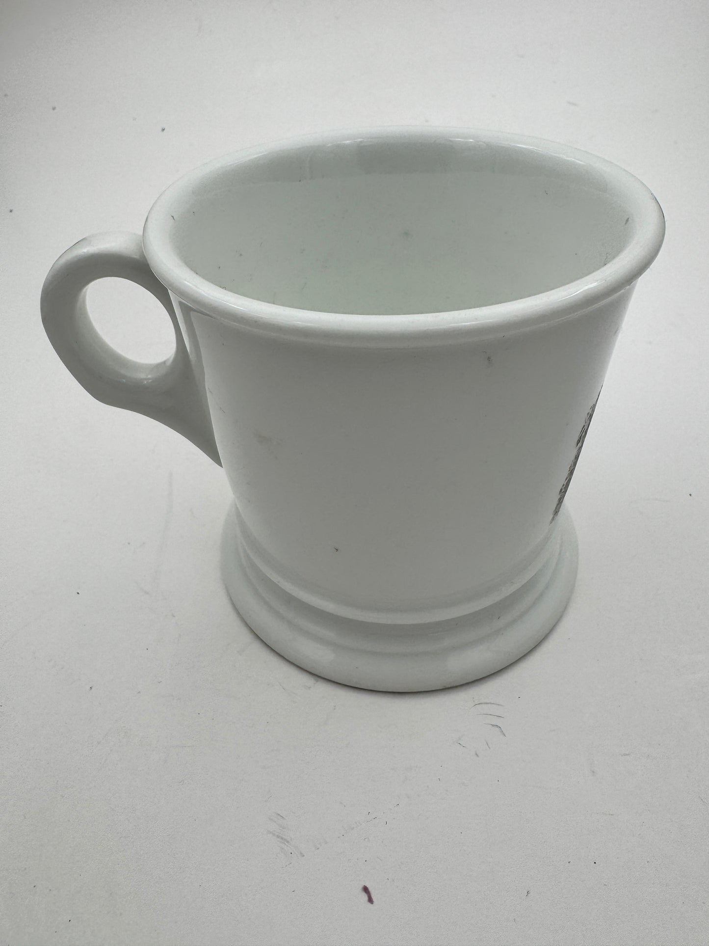 Vintage Shaving Mug Horse Drawn Rail Road Engine.