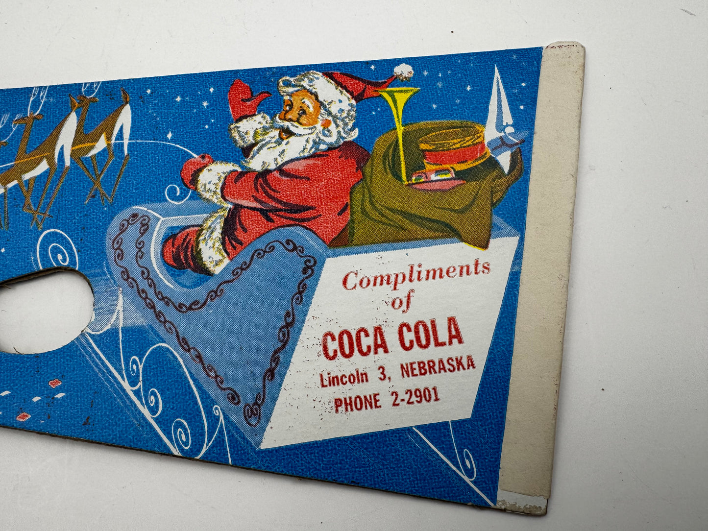 Vintage Coca Cola Snap Gun Toy 1940s Santa Claus NOS