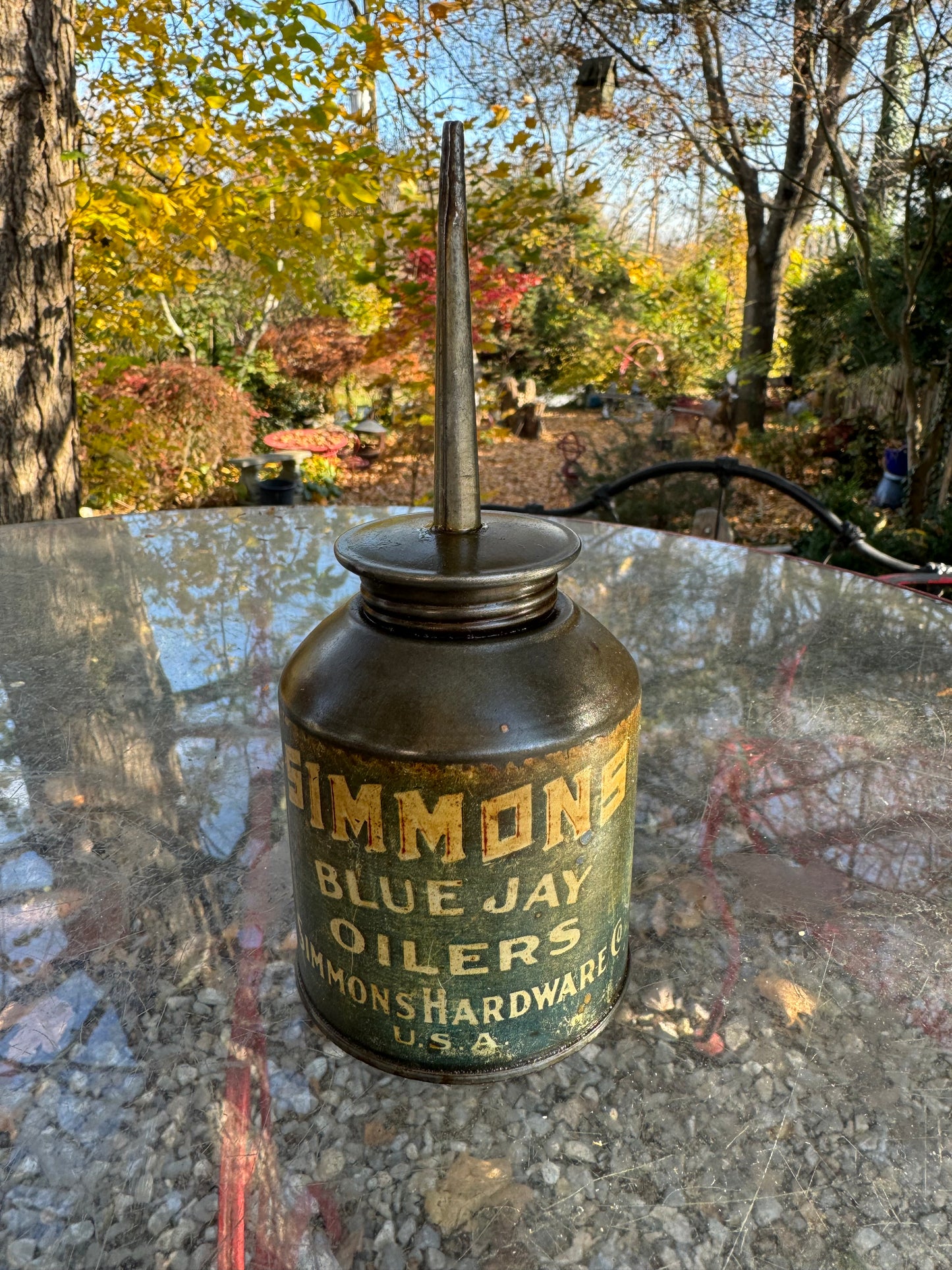 Vintage Oil Can Blue Jay Oiler