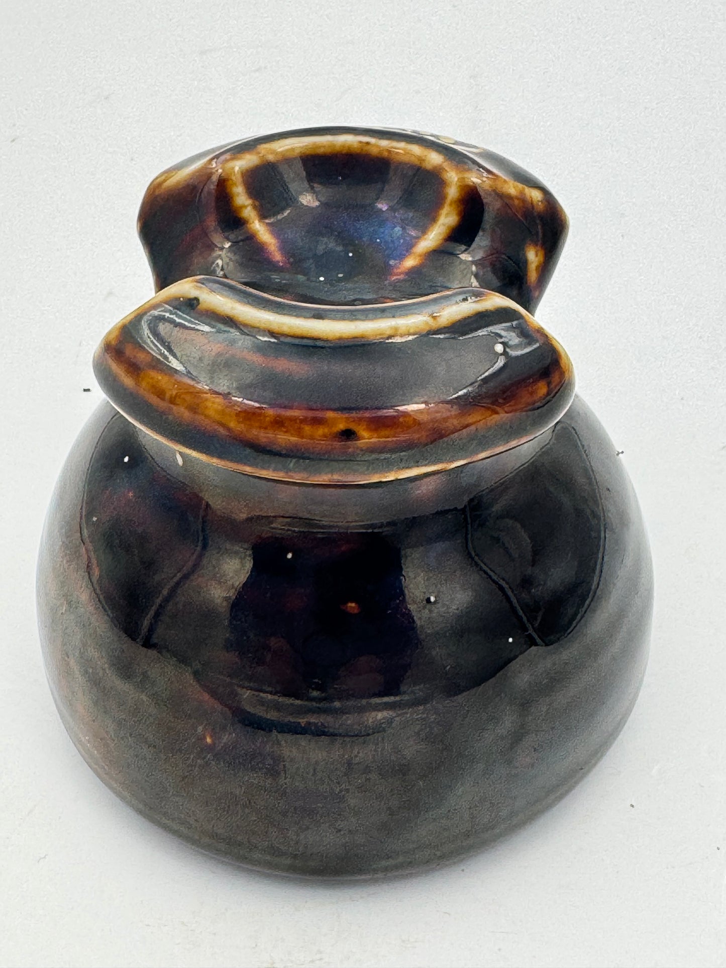 Vintage Porcelain Insulator R. Thomas & Sons Brown