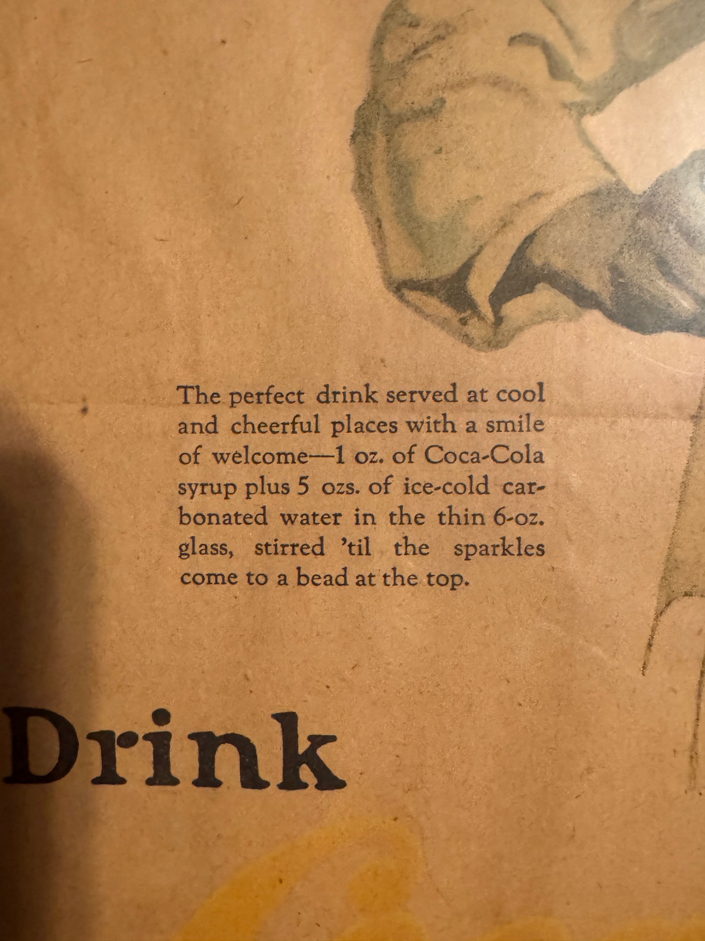 Vintage Coca Cola Ad 1923 Newspaper