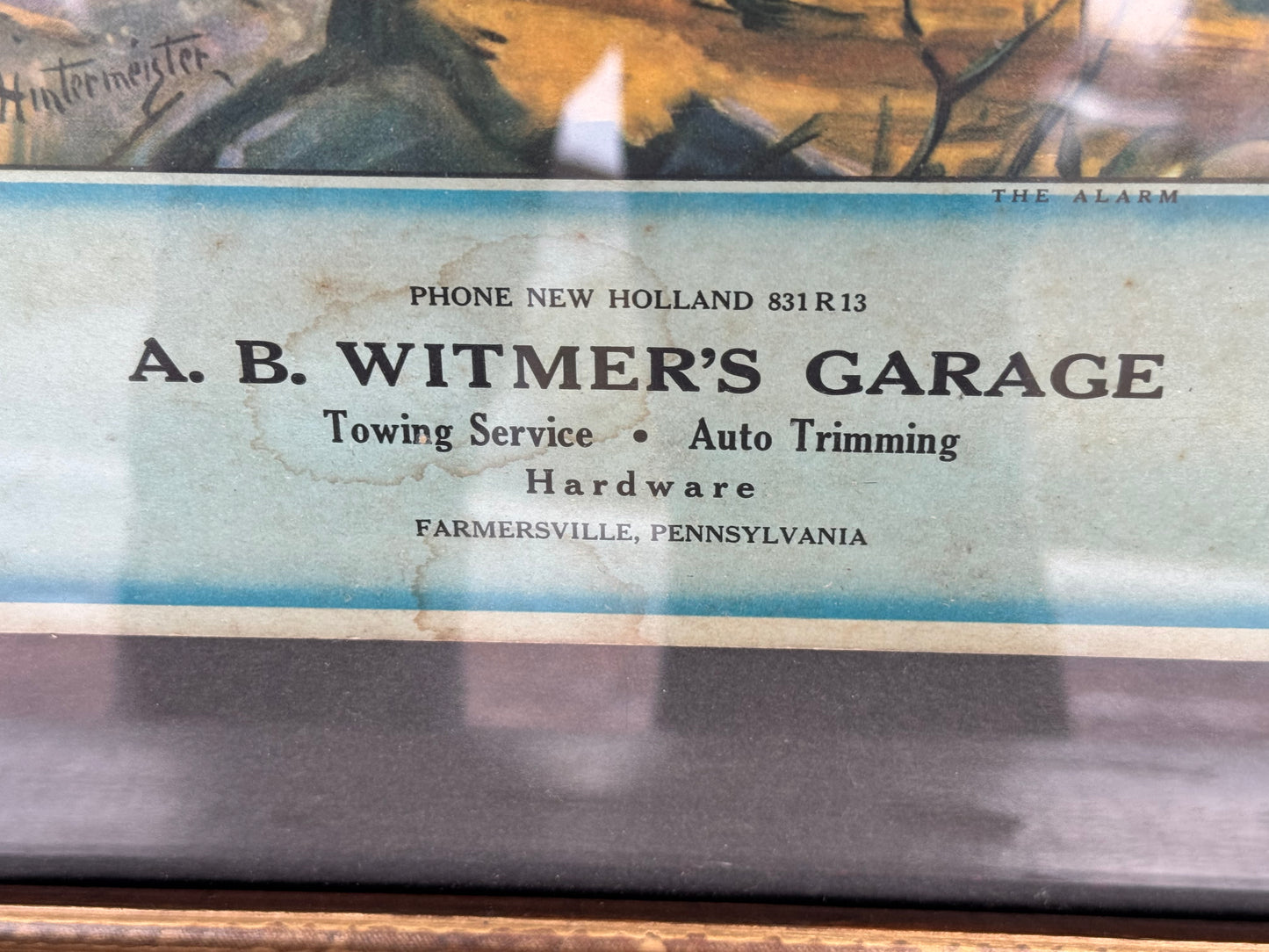 Vintage Service Station Calendar 1940 Intact Farmersville, PA.