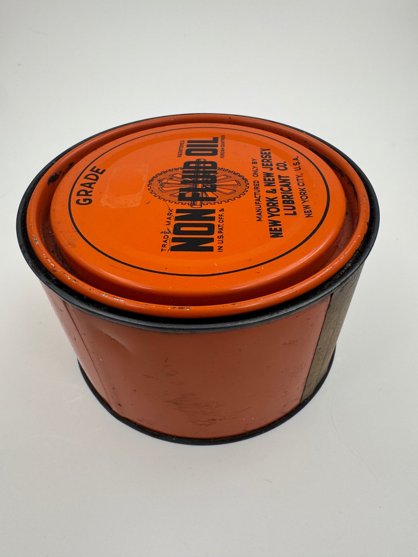 Vintage Oil Can Non Fluid Paper Label NOS