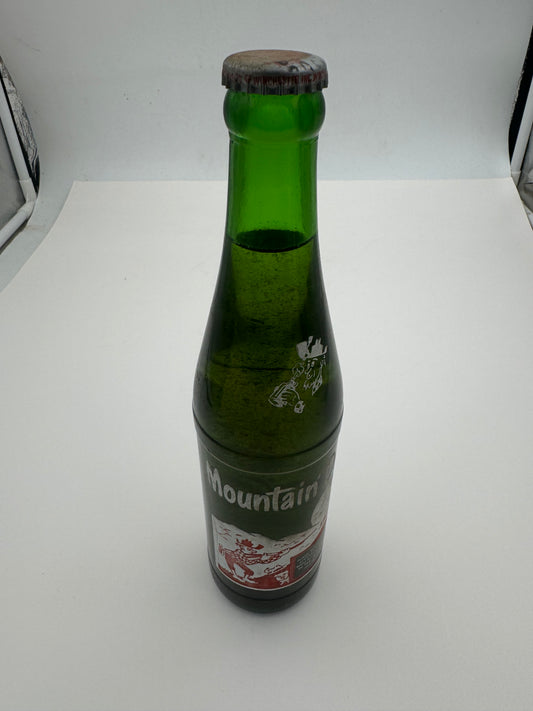 Vintage Mt Dew Bottle Full Capped Red Hillbilly