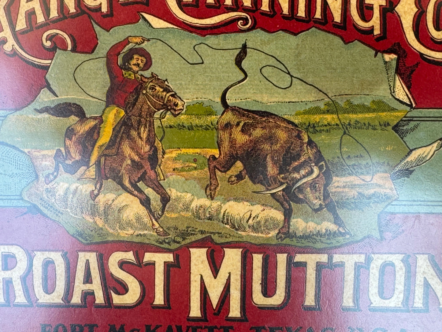 Vintage Advertising Label Range Canning Co Amazing Graphics