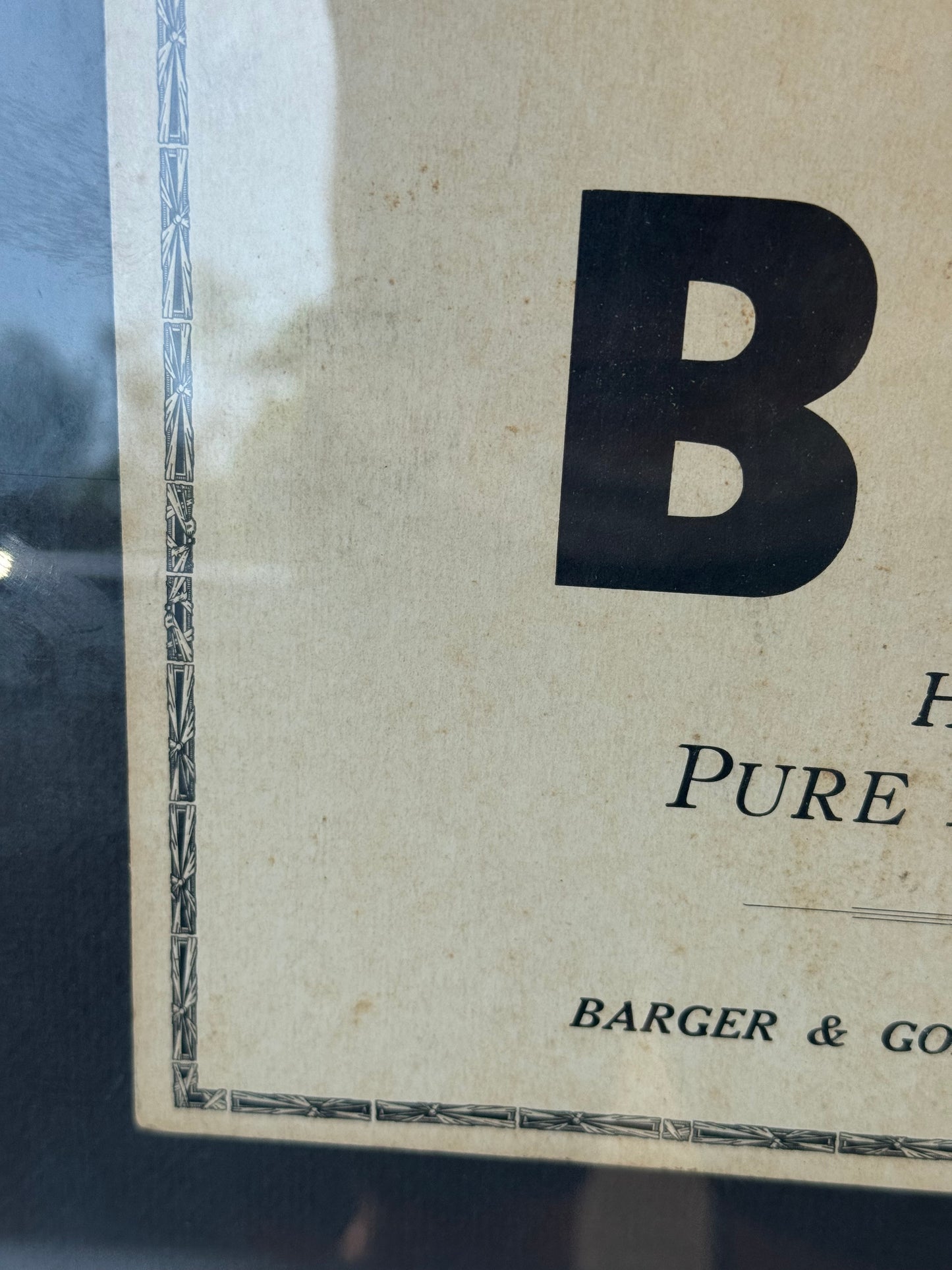 Vintage Sign Pure Horse Radish Broadside Ad