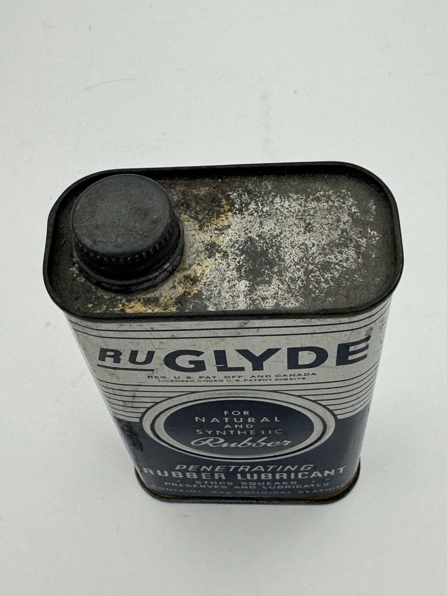 Vintage Oil Can R U Glyde Penetrating Lubricant Empty