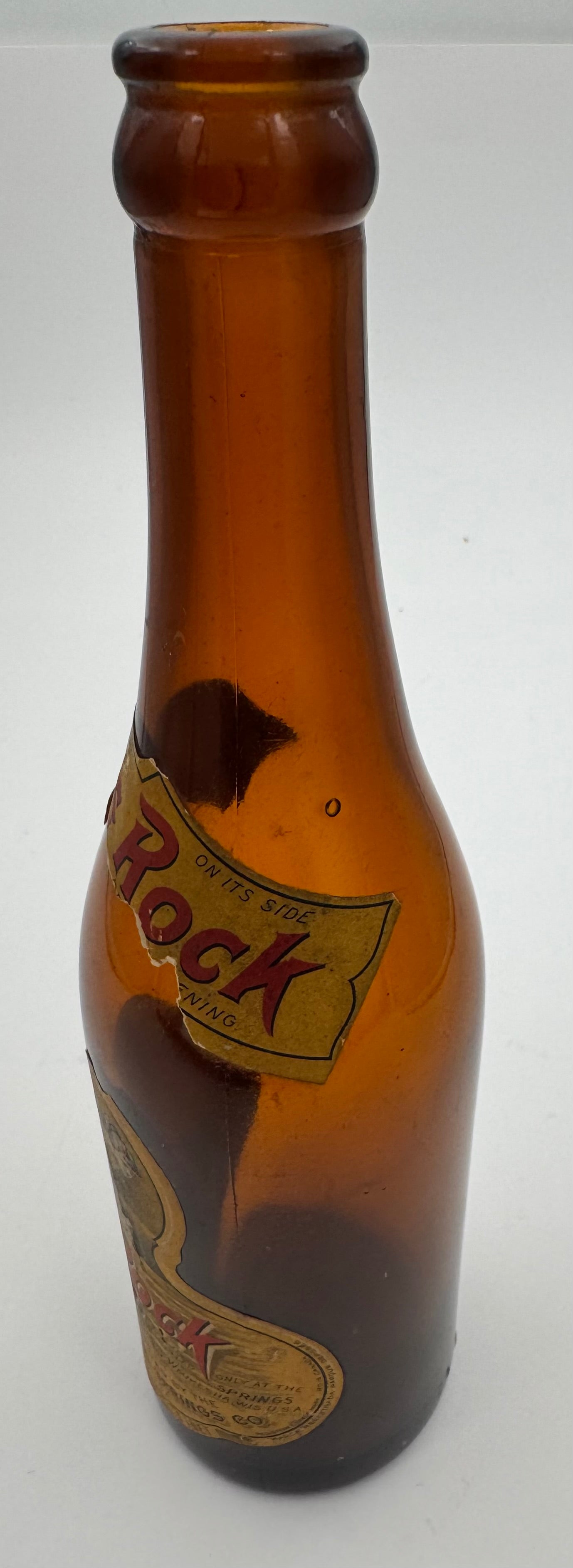 Vintage White Rock Soda Bottle Paper Label