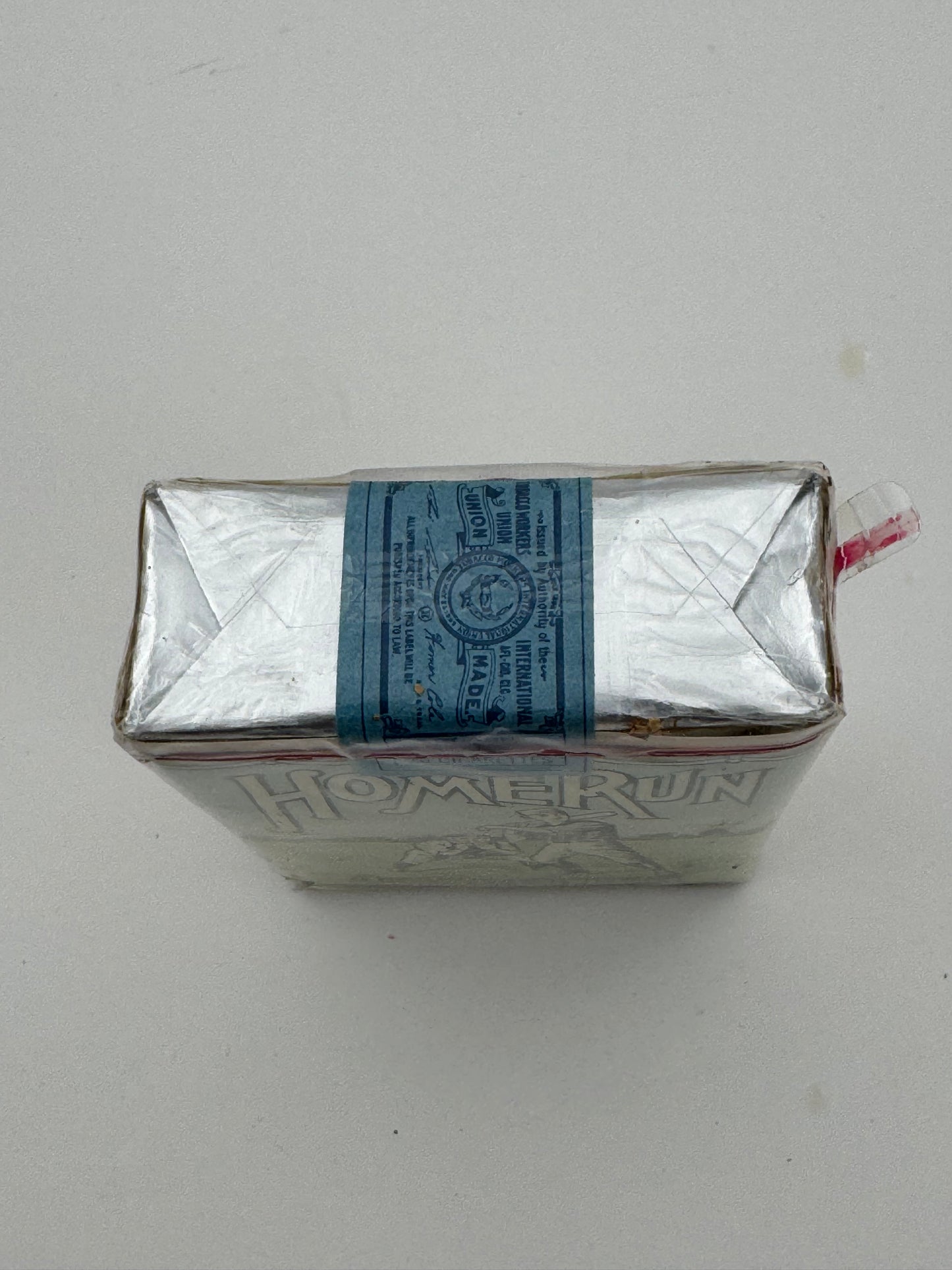 Vintage Home Run Cigarettes Pack Never Open 1966
