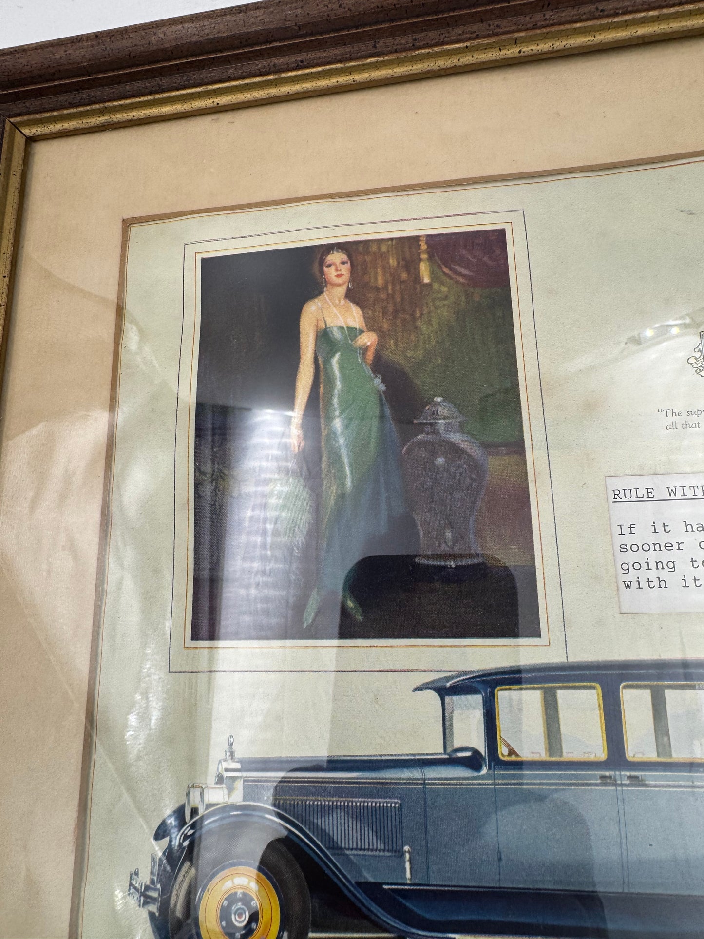 Vintage Packard Advertisement Framed