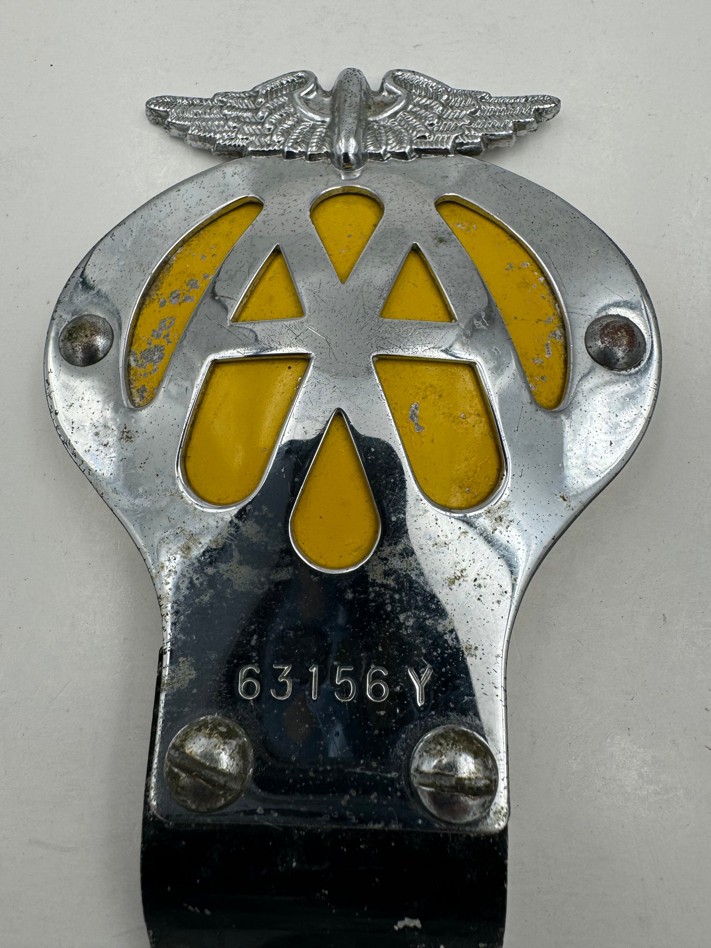 Vintage AMA Motorcycle License Plate Topper