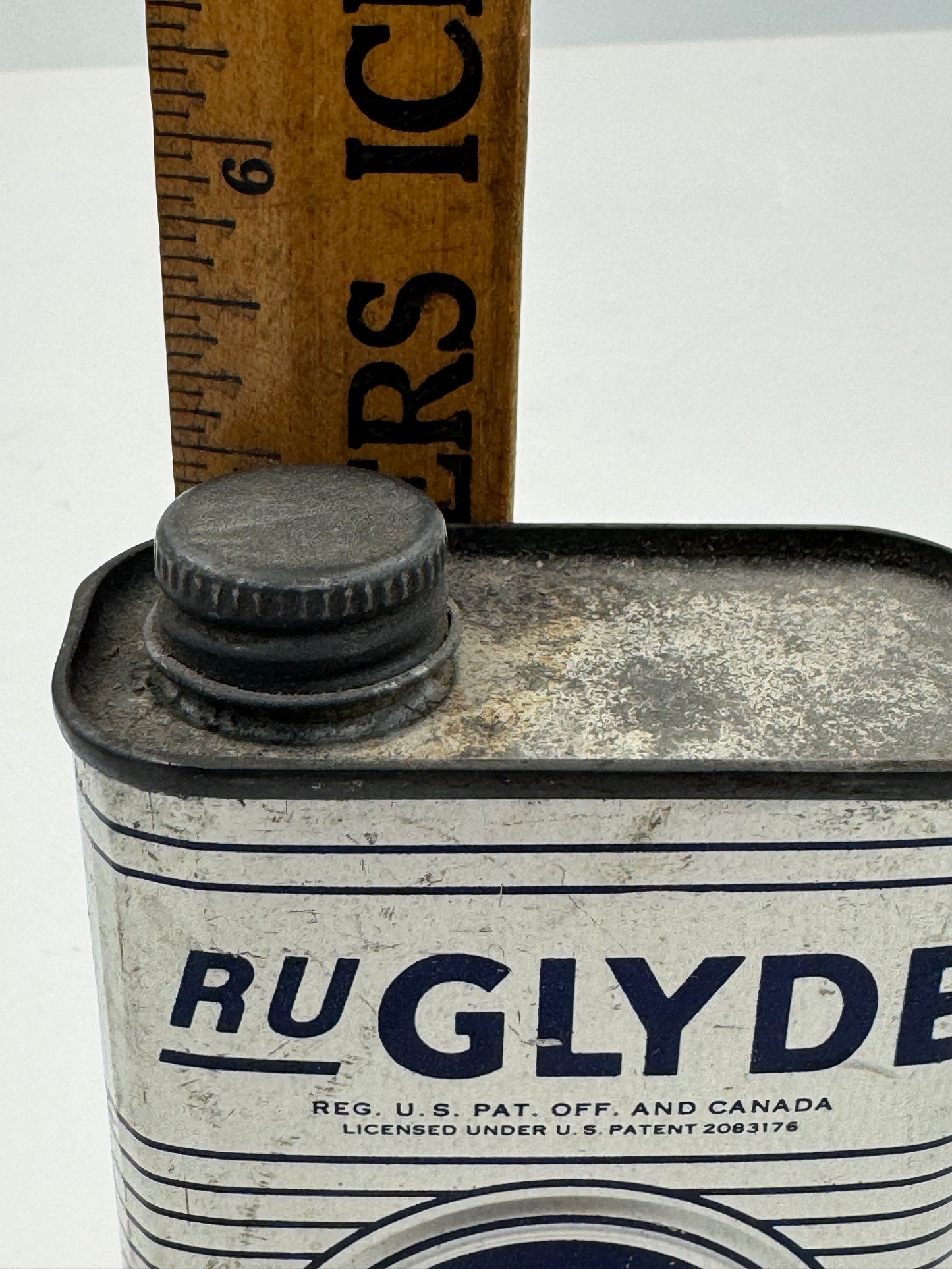 Vintage Oil Can R U Glyde Penetrating Lubricant Empty