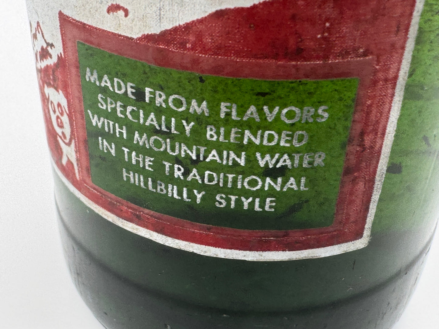 Vintage Mt Dew Bottle Full Capped Red Hillbilly