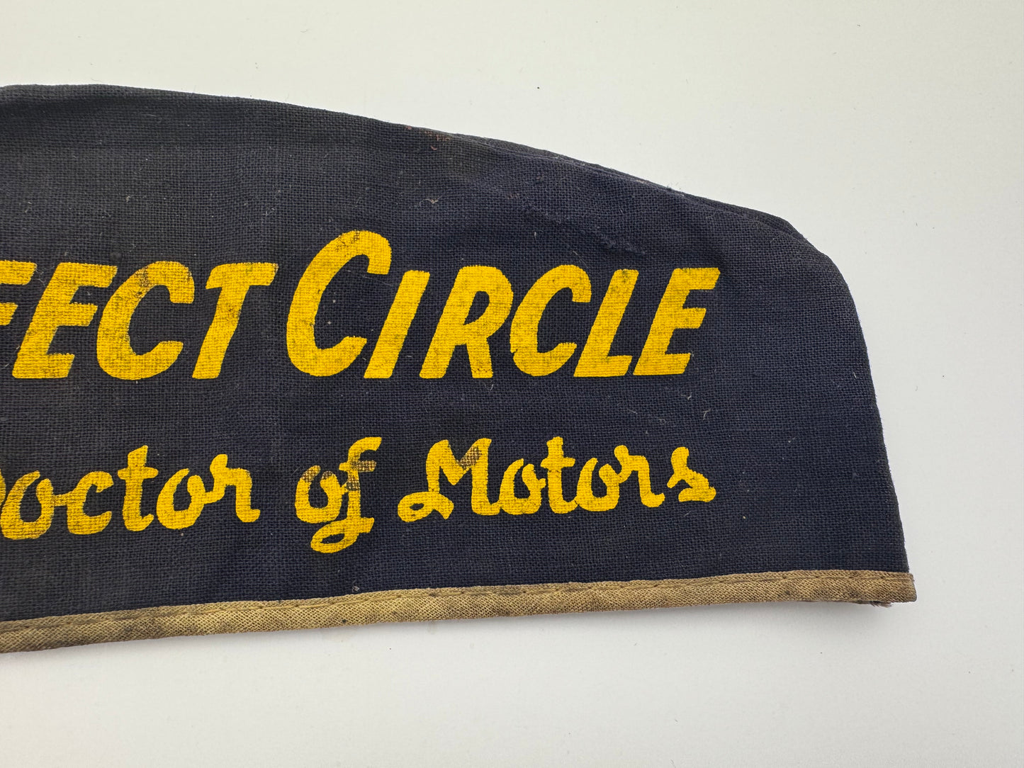 Vintage Gas Station Attendant’s Hat Perfect Circle Piston Rings