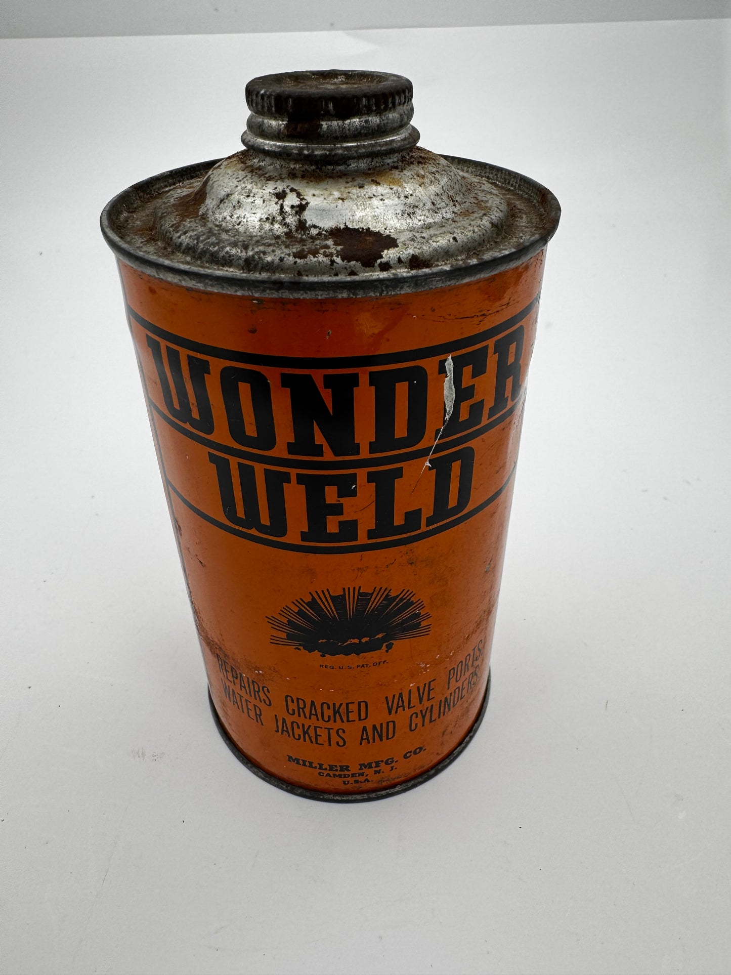 Vintage Car Engine Repair Can and Feature Match Pack