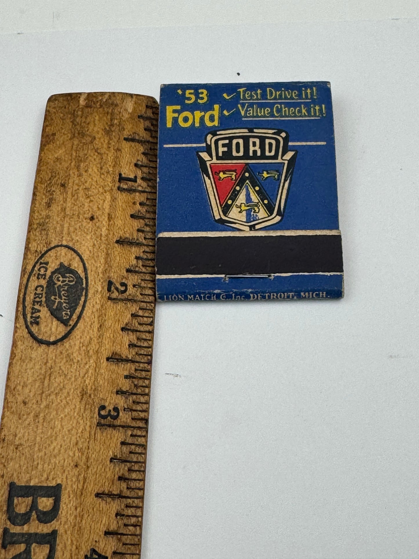 Vintage Ford Matchbook 1953 Moyer & Haupt Motors