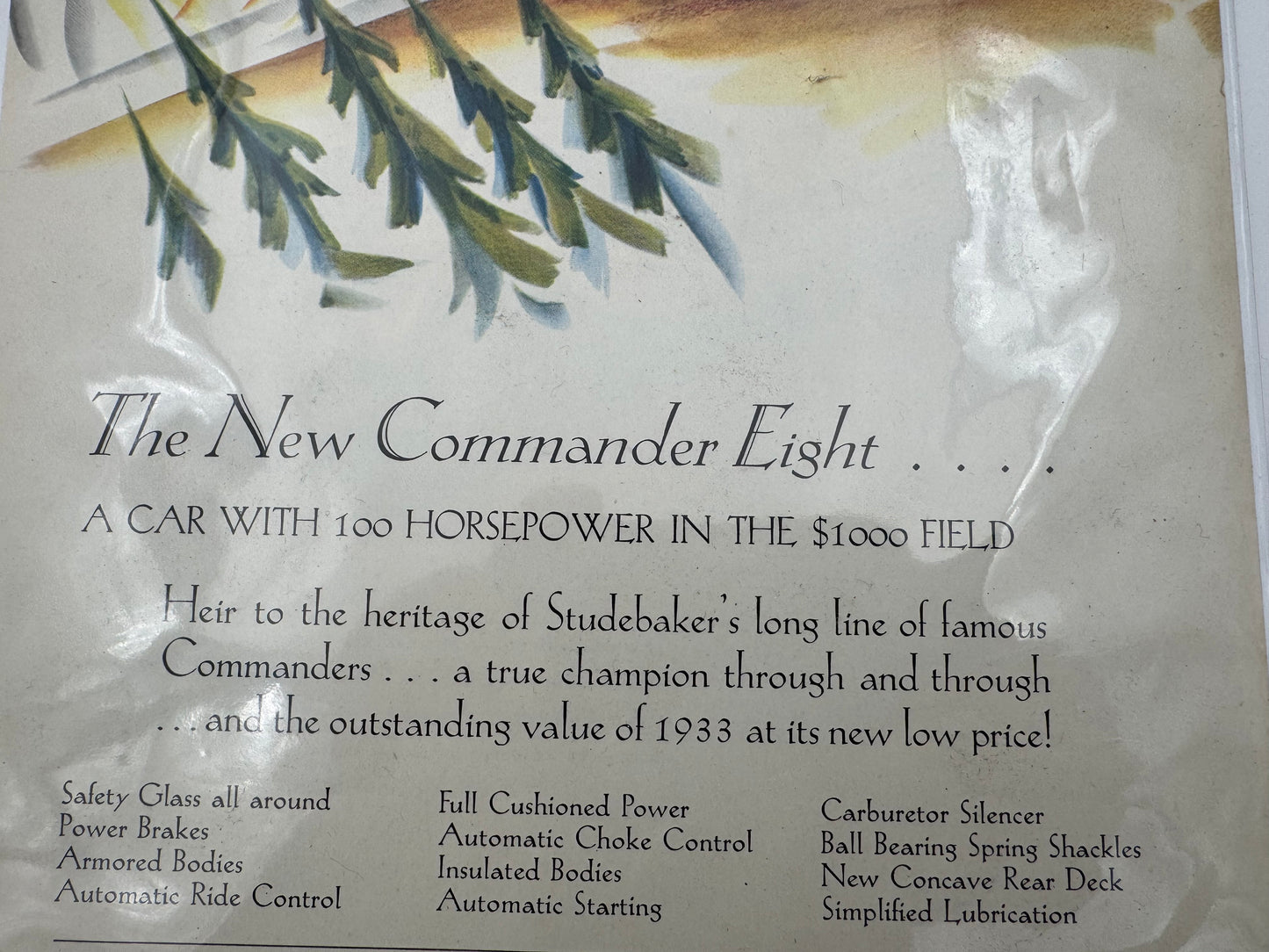 Vintage Studebaker Ad Commander Eight