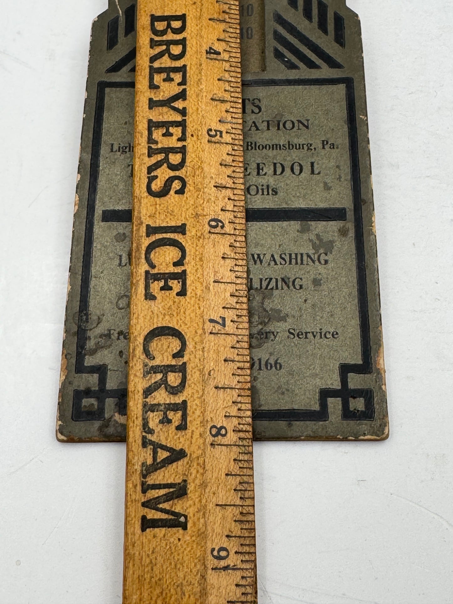 Vintage Thermometer Tydol Veedol 1930s