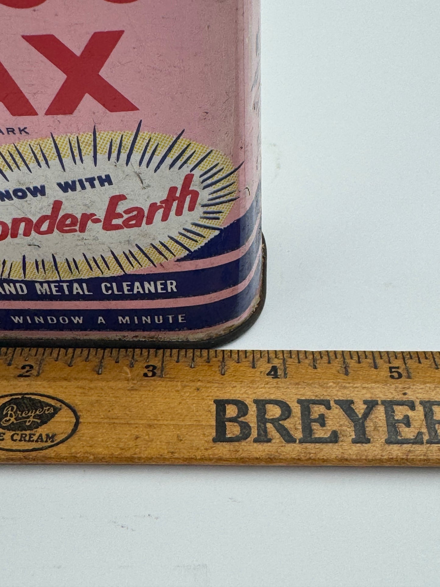 Vintage Car Wax Can Gold Seal Full