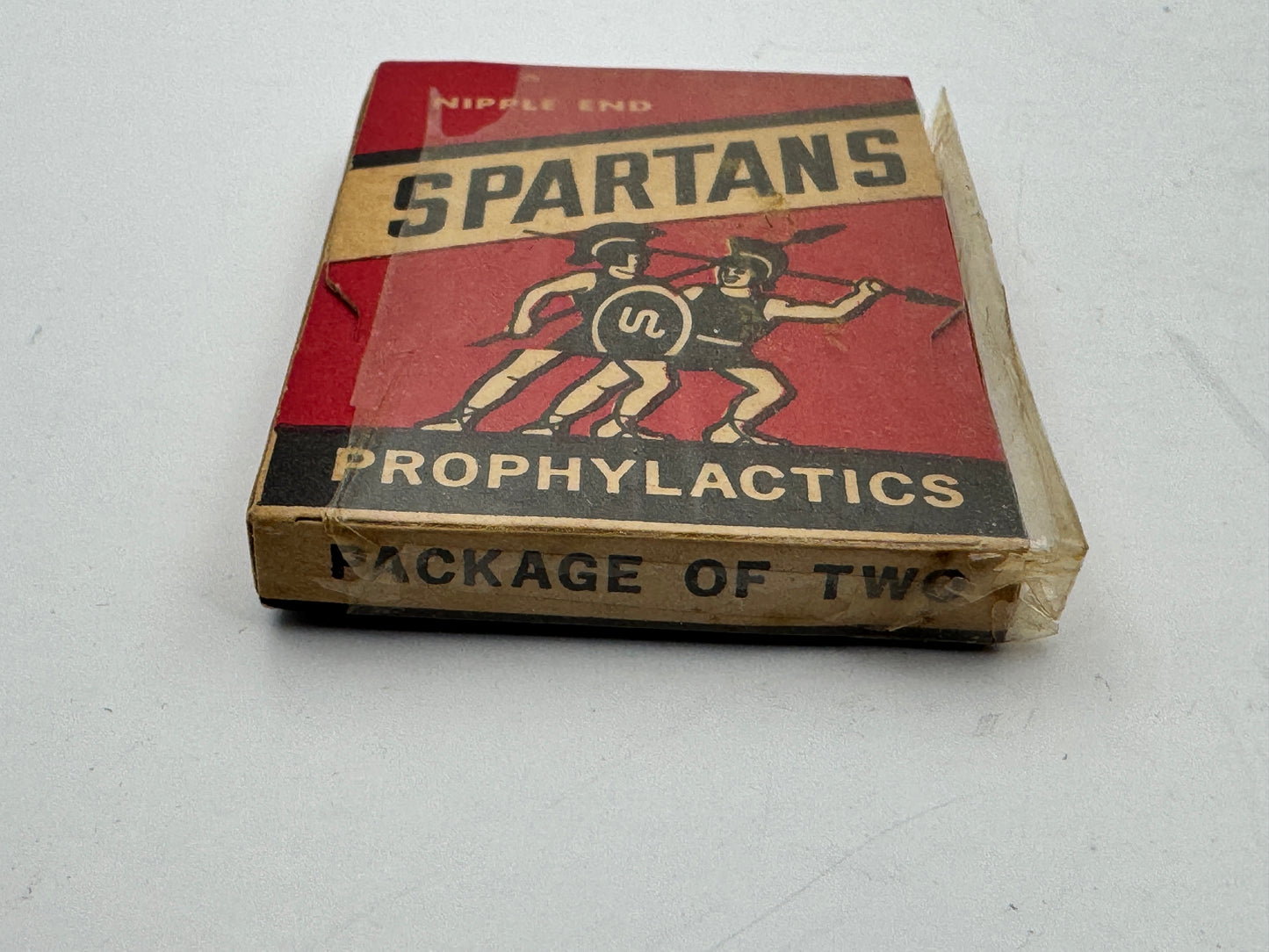 Vintage Spartans Condom Pack Full Unused Roman Theme