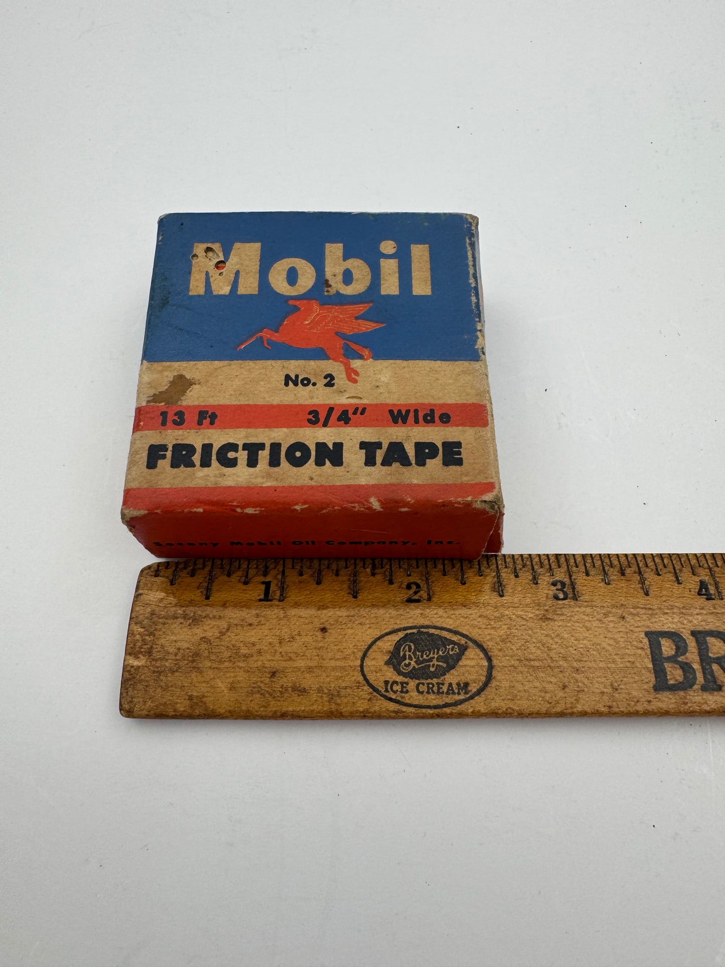 Vintage Mobil Oil Friction Tape Pegasus NOS