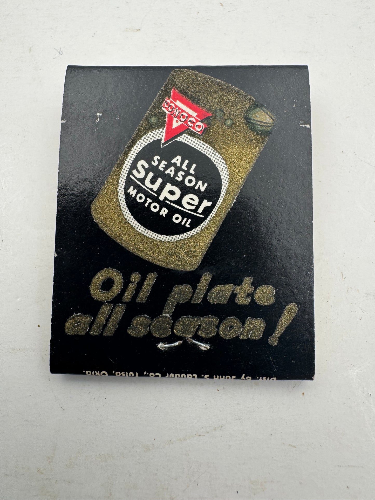 Vintage Conoco Matchbook Never Struck 1930s NOS